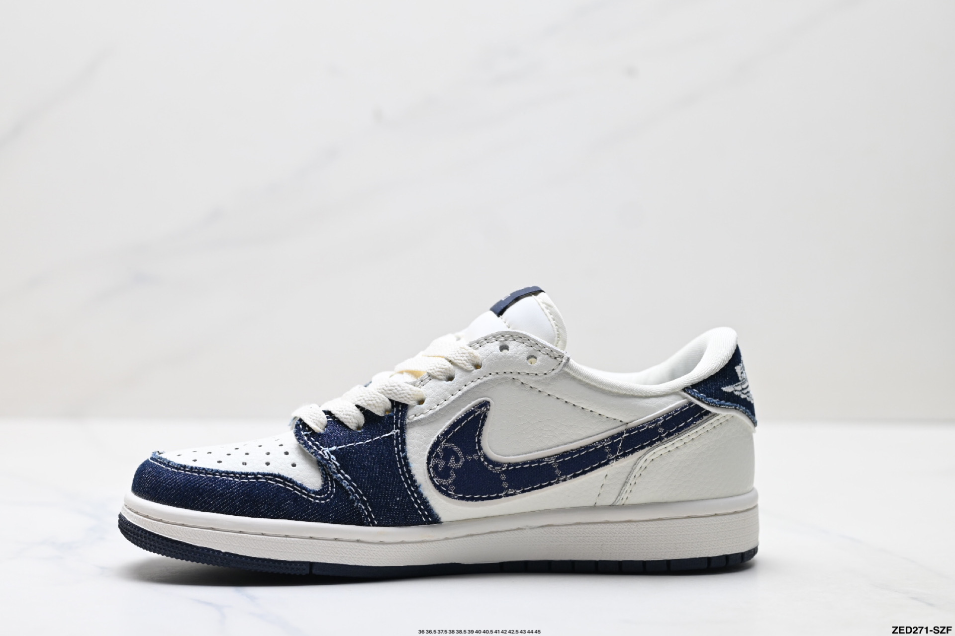 270 Nike Air Jordan 1 x Travis Scott AJ1倒勾 乔一倒钩 ‘DIY’定制 耐克 低帮文化篮球鞋  JW1188-147