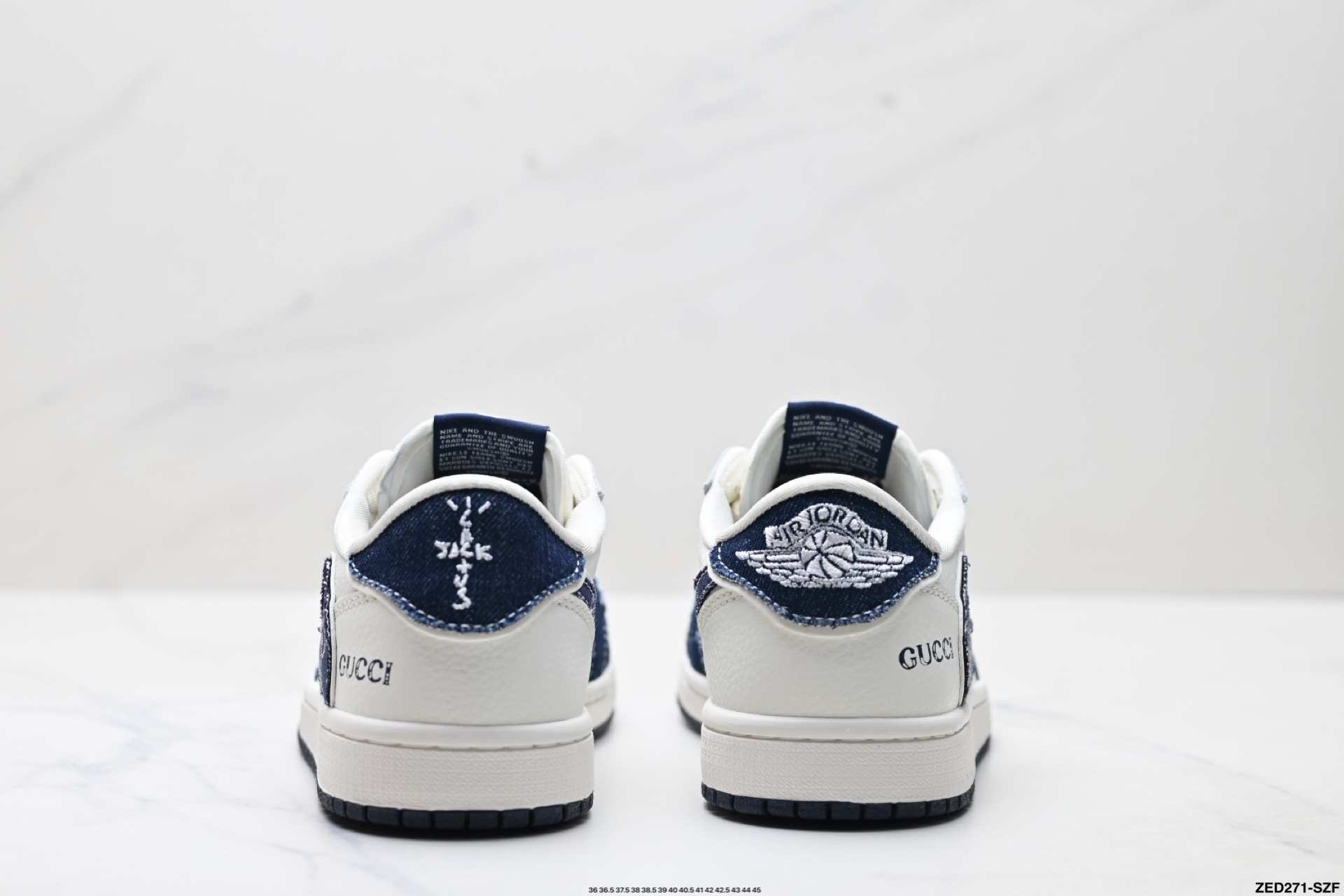 270 Nike Air Jordan 1 x Travis Scott AJ1倒勾 乔一倒钩 ‘DIY’定制 耐克 低帮文化篮球鞋  JW1188-147