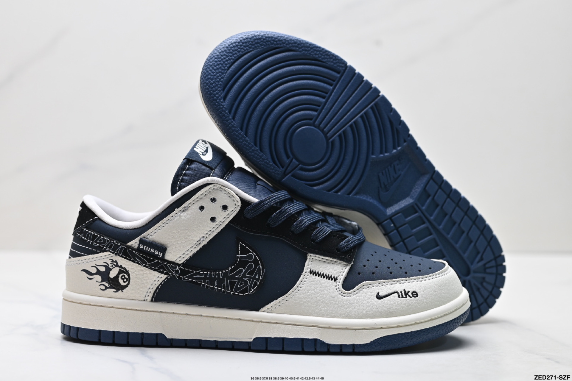 270 Nike Dunk Low Retro ‘DIY高端定制’耐克 低帮休闲运动板鞋  SR2025-001