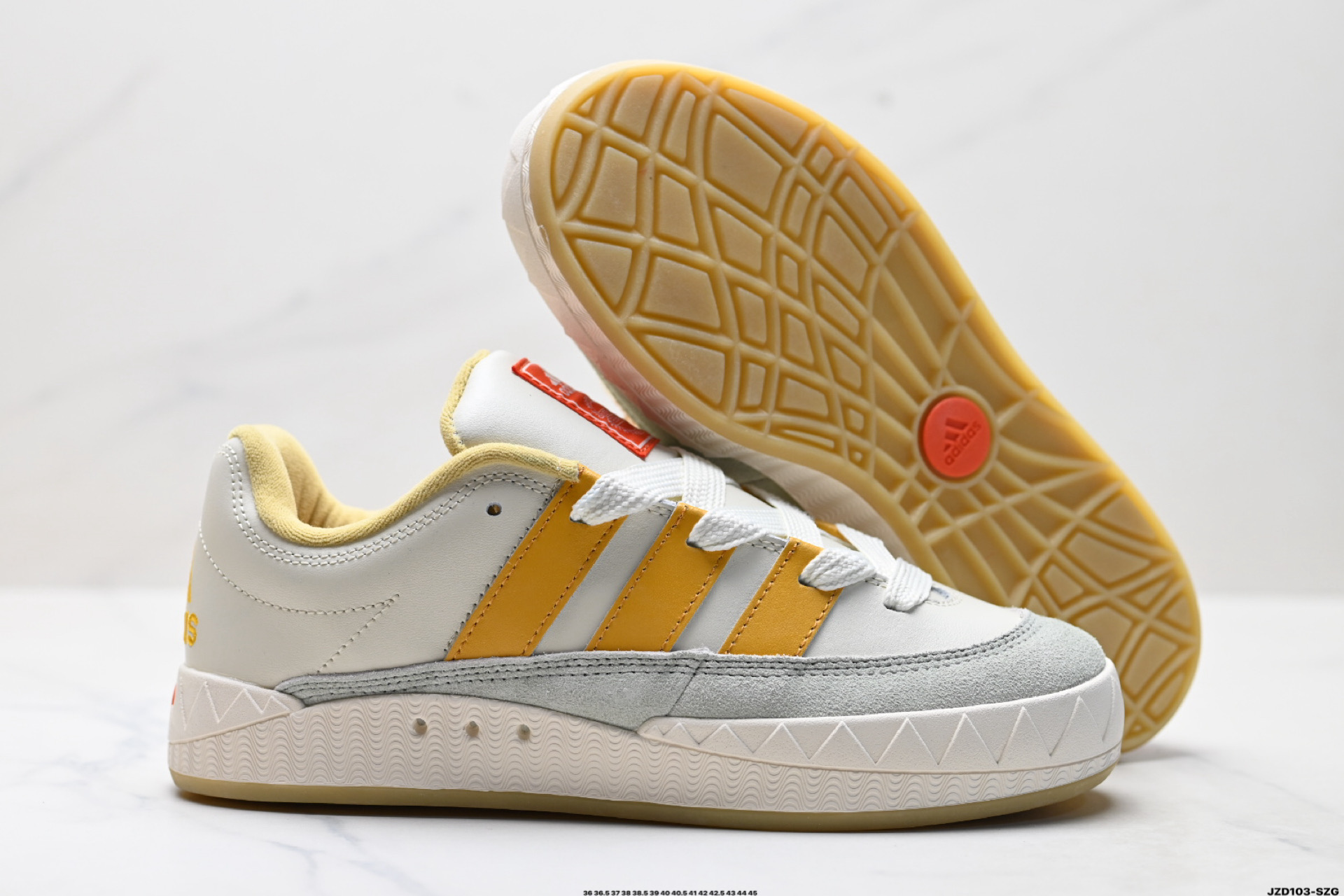 Adidas Adimatic Low 马蒂奇系列低帮 复古鲨鱼面包鞋运动休闲滑板板鞋 IE1589