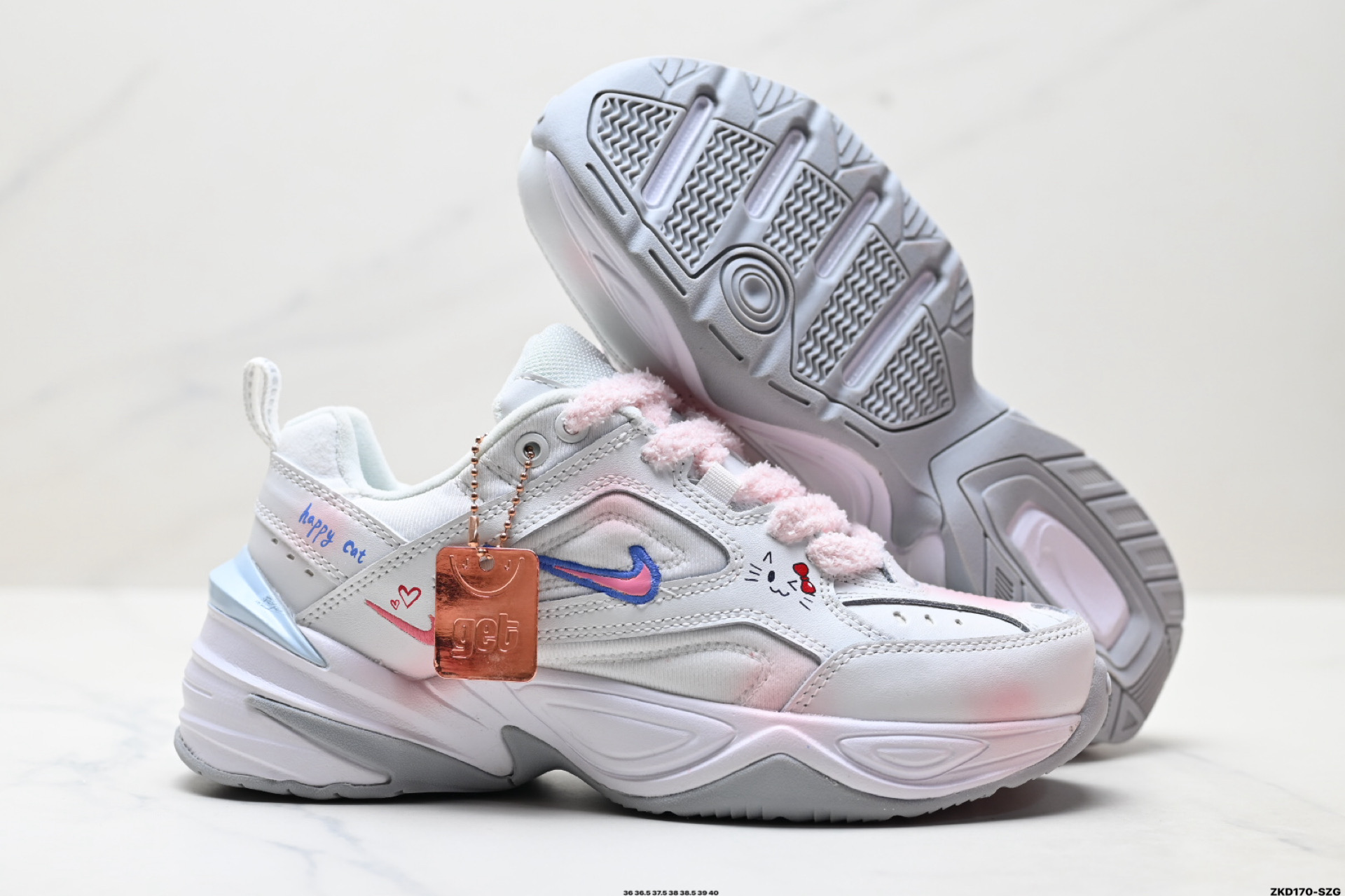 Nike M2K ‘DIY’定制 Tekno耐克复古潮流百搭休闲运动旅游老爹鞋 AO3108-100