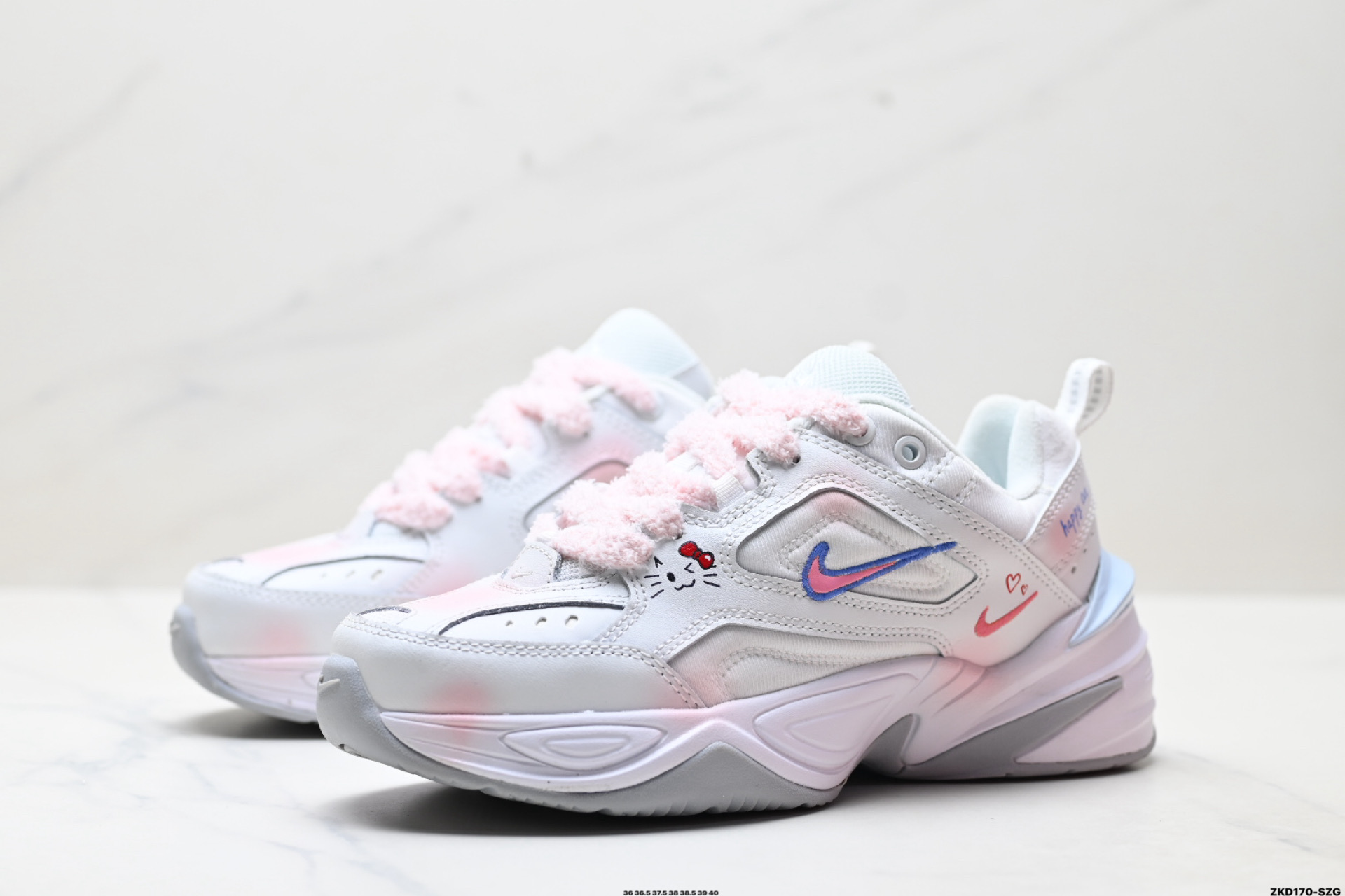 Nike M2K ‘DIY’定制 Tekno耐克复古潮流百搭休闲运动旅游老爹鞋 AO3108-100