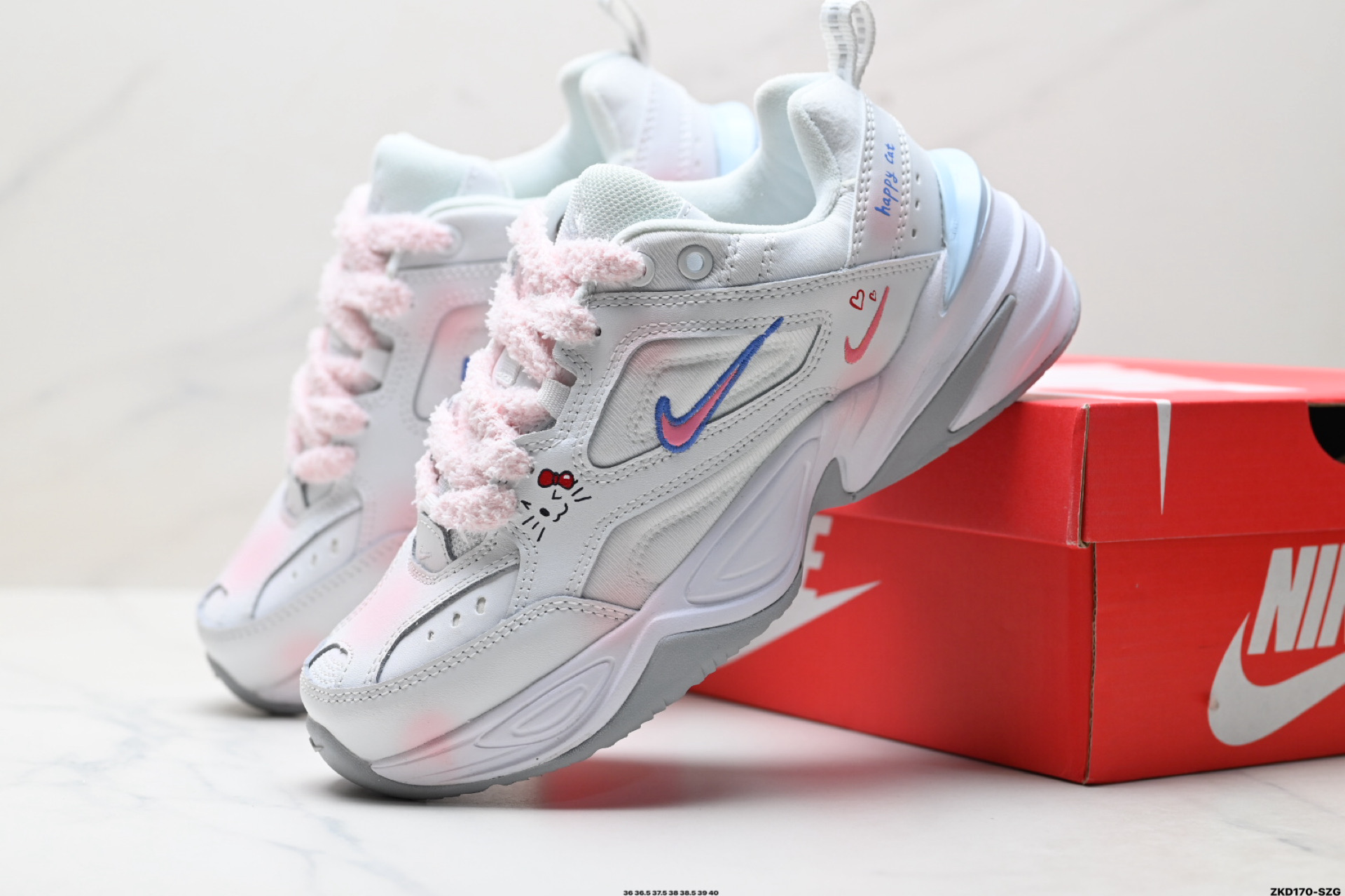 Nike M2K ‘DIY’定制 Tekno耐克复古潮流百搭休闲运动旅游老爹鞋 AO3108-100