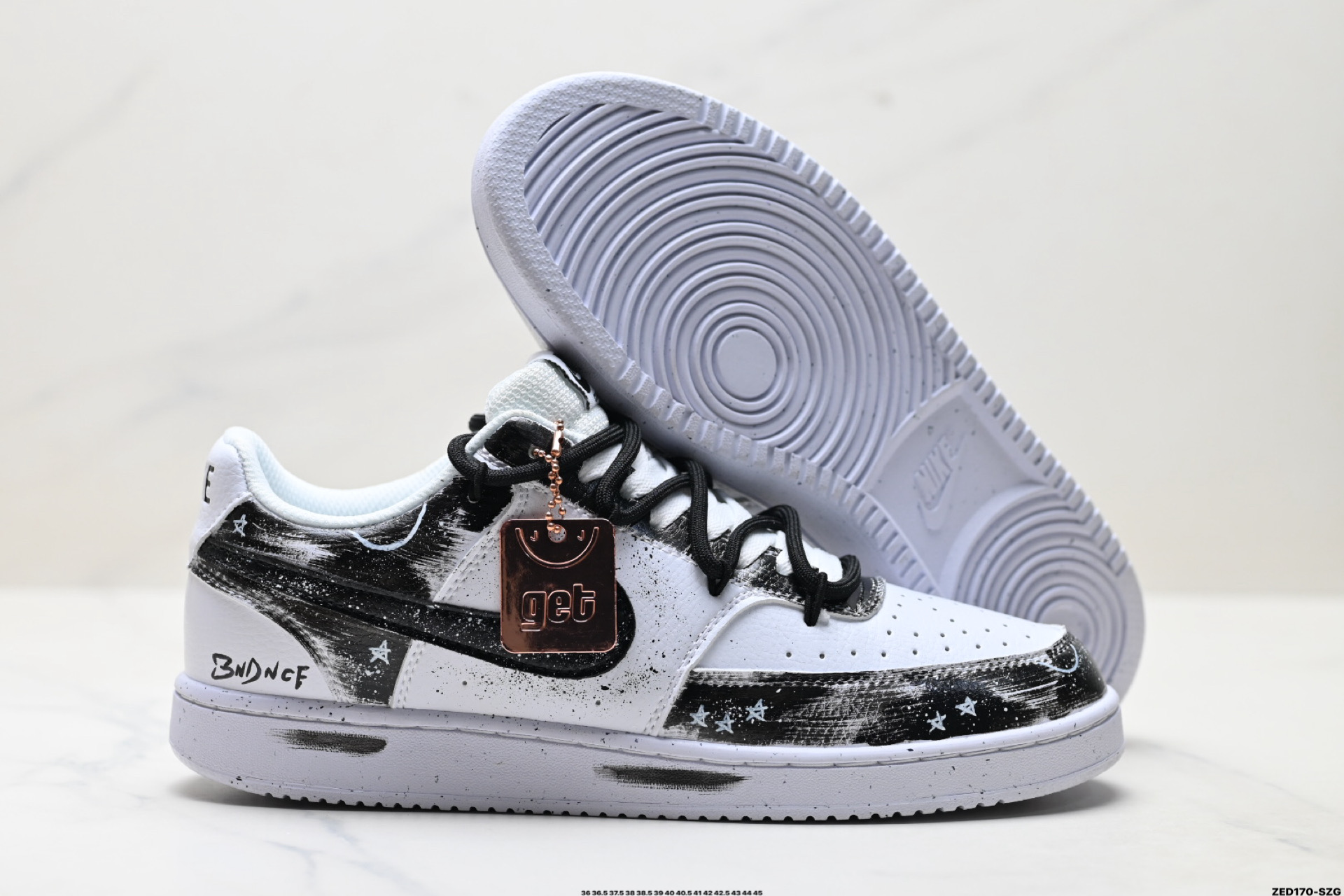 NIKE COURT VISION LO ‘DIY’定制 低帮百搭 透气休闲运动板鞋 DH2987-101