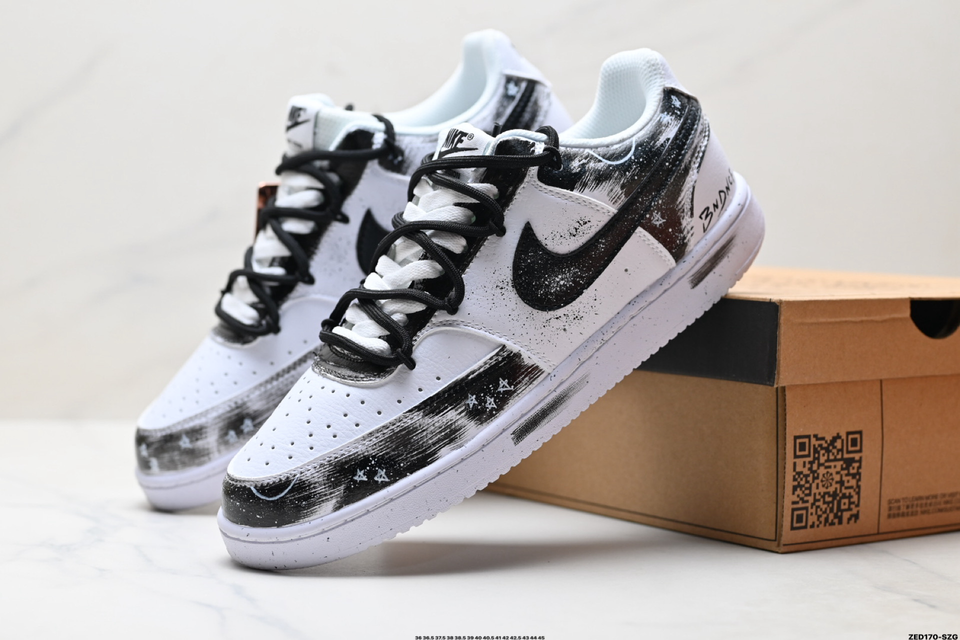 NIKE COURT VISION LO ‘DIY’定制 低帮百搭 透气休闲运动板鞋 DH2987-101