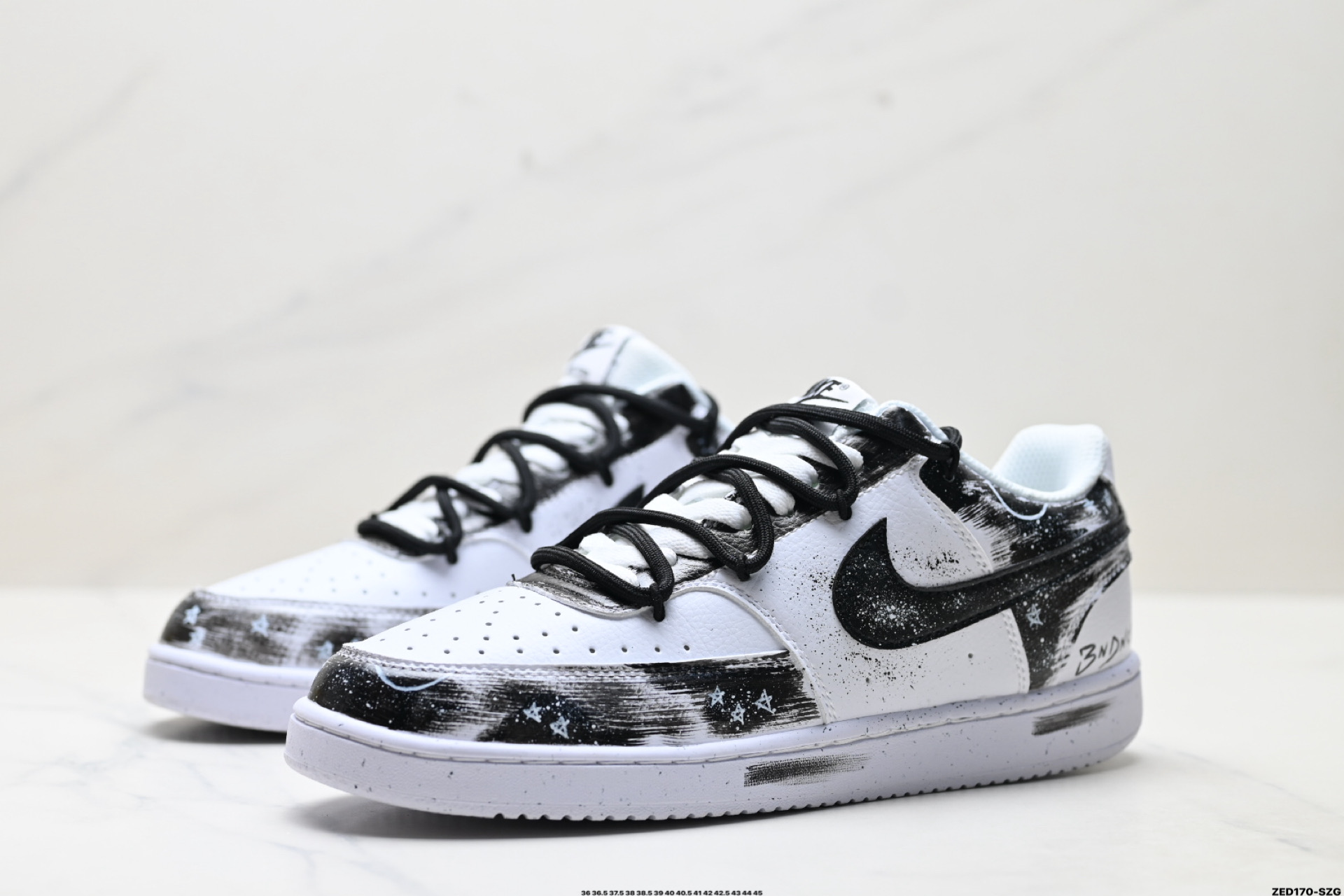 NIKE COURT VISION LO ‘DIY’定制 低帮百搭 透气休闲运动板鞋 DH2987-101