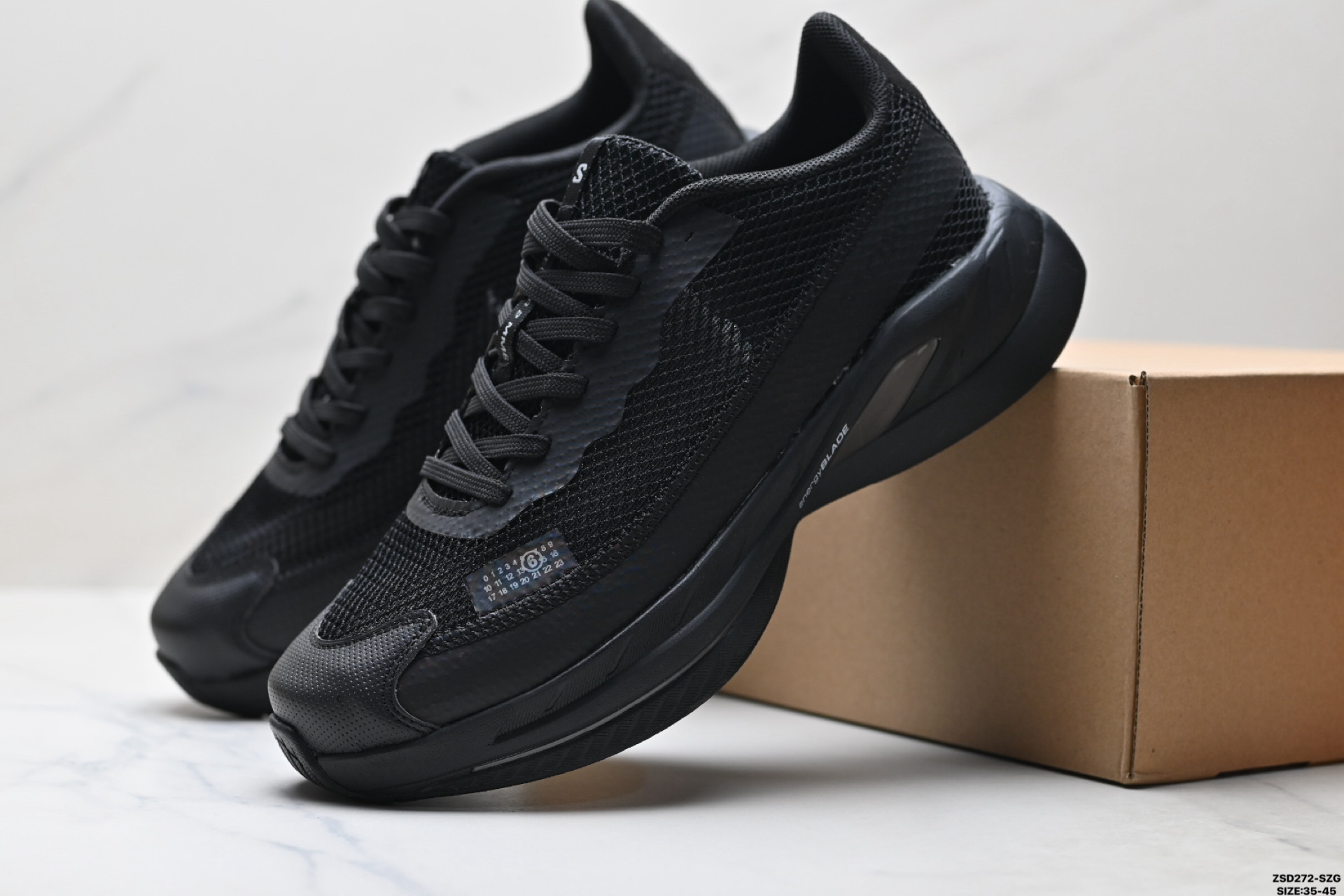 MM6 Maison Margiela x Salomon Spectur 2 Zapatillas Deportivas Negras 3 i1756137857878 8705 0 7