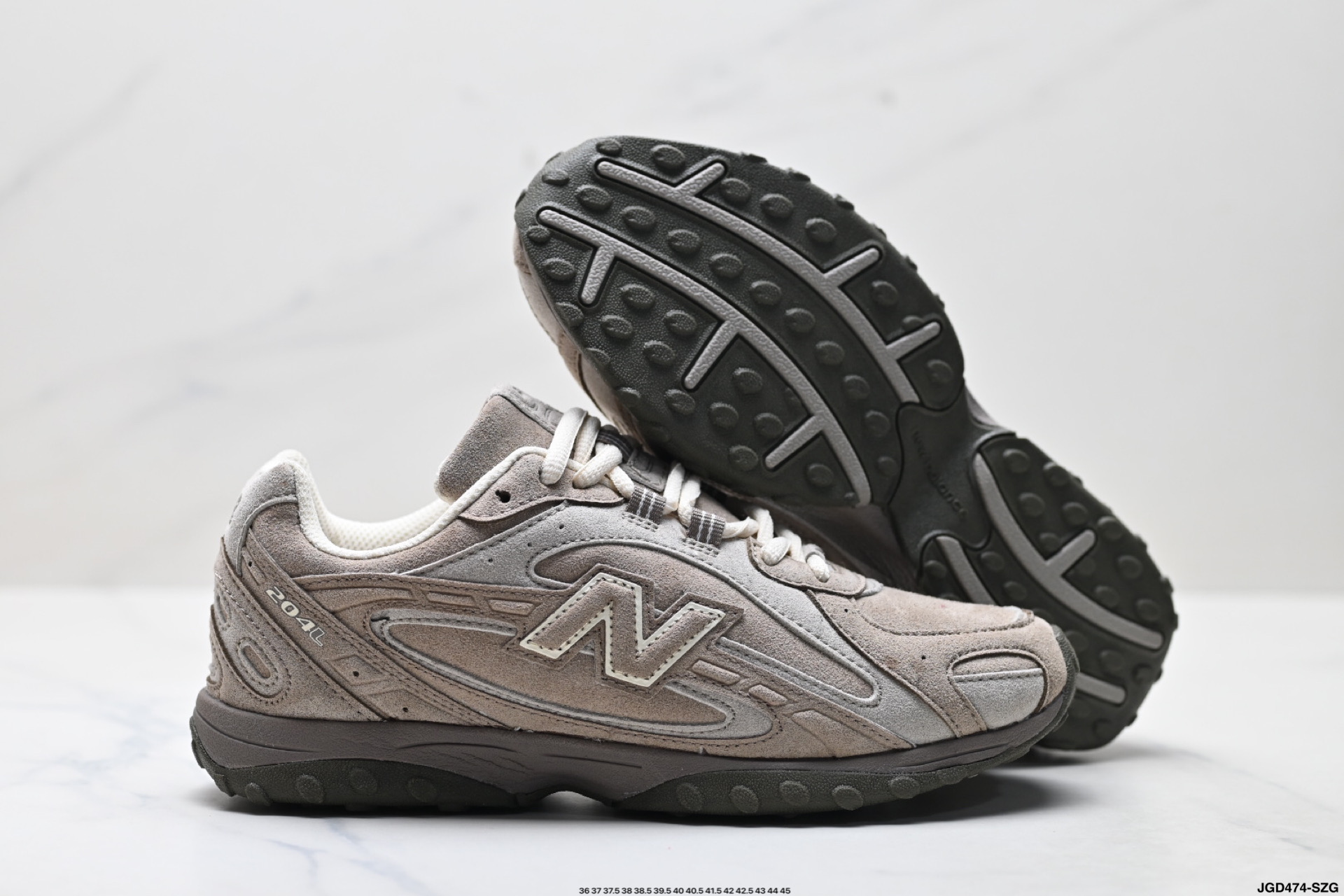 New Balance 204L系列 新百伦 薄底鞋 薄底皮质鞋带德训系 减震耐磨包裹性支撑轻便 低帮 生活休闲鞋 U204LMMA