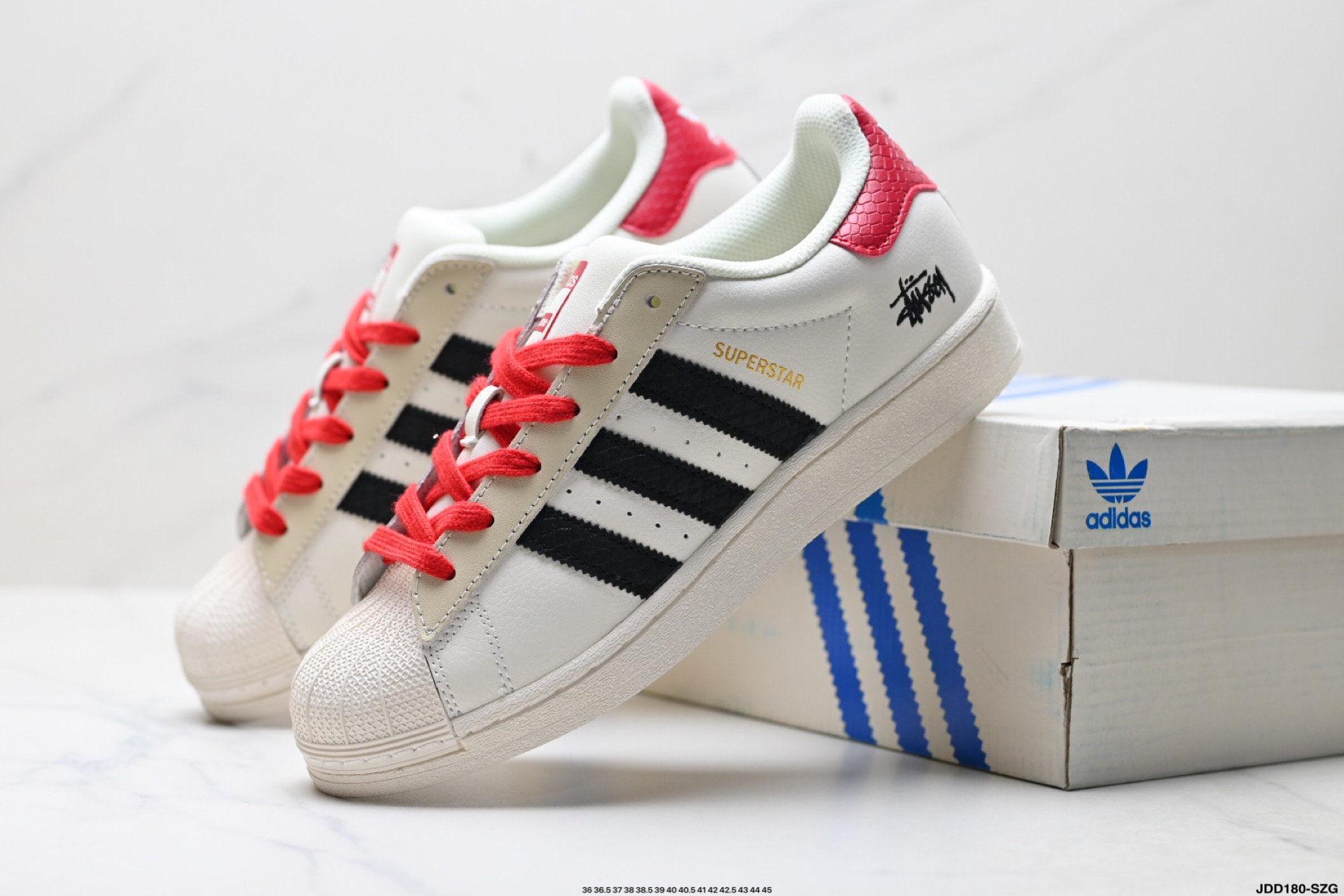 Adidas Originals Superstar 阿迪达斯 三叶草 贝壳头’DIY’系列低帮经典百搭休闲运动板鞋 XS0012