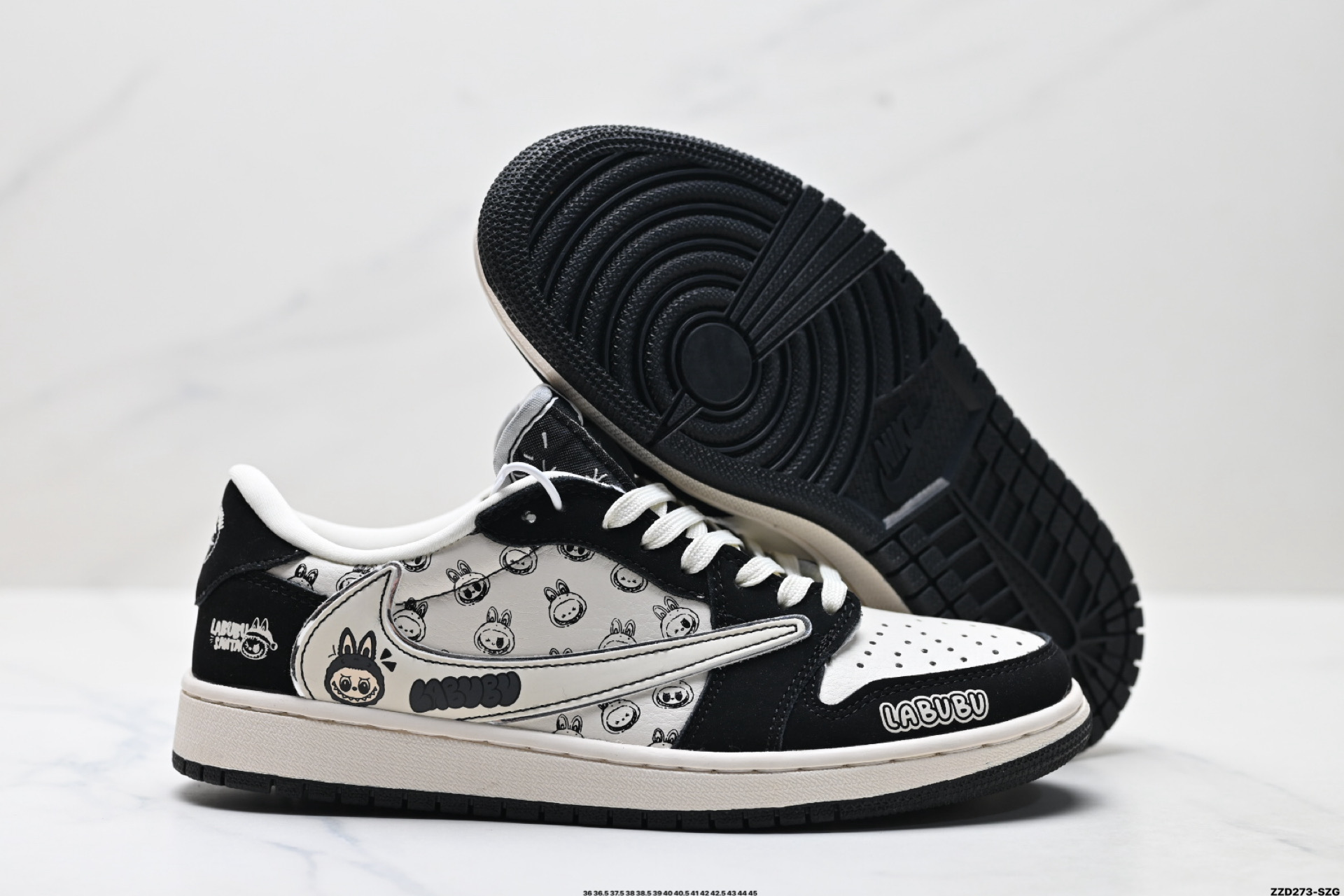 Nike Air Jordan 1 x Travis Scott AJ1倒勾 乔一倒钩 ‘DIY’定制 耐克 低帮文化篮球鞋 DS6608-005