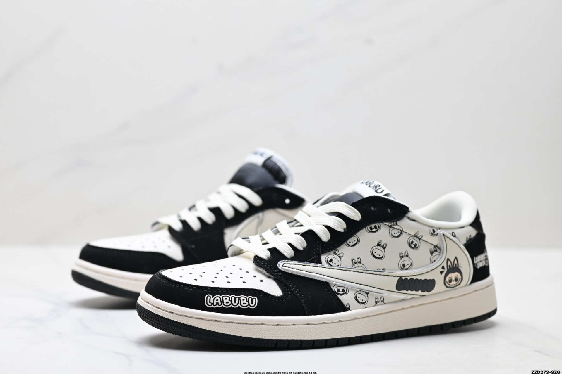 Nike Air Jordan 1 x Travis Scott AJ1倒勾 乔一倒钩 ‘DIY’定制 耐克 低帮文化篮球鞋 DS6608-005