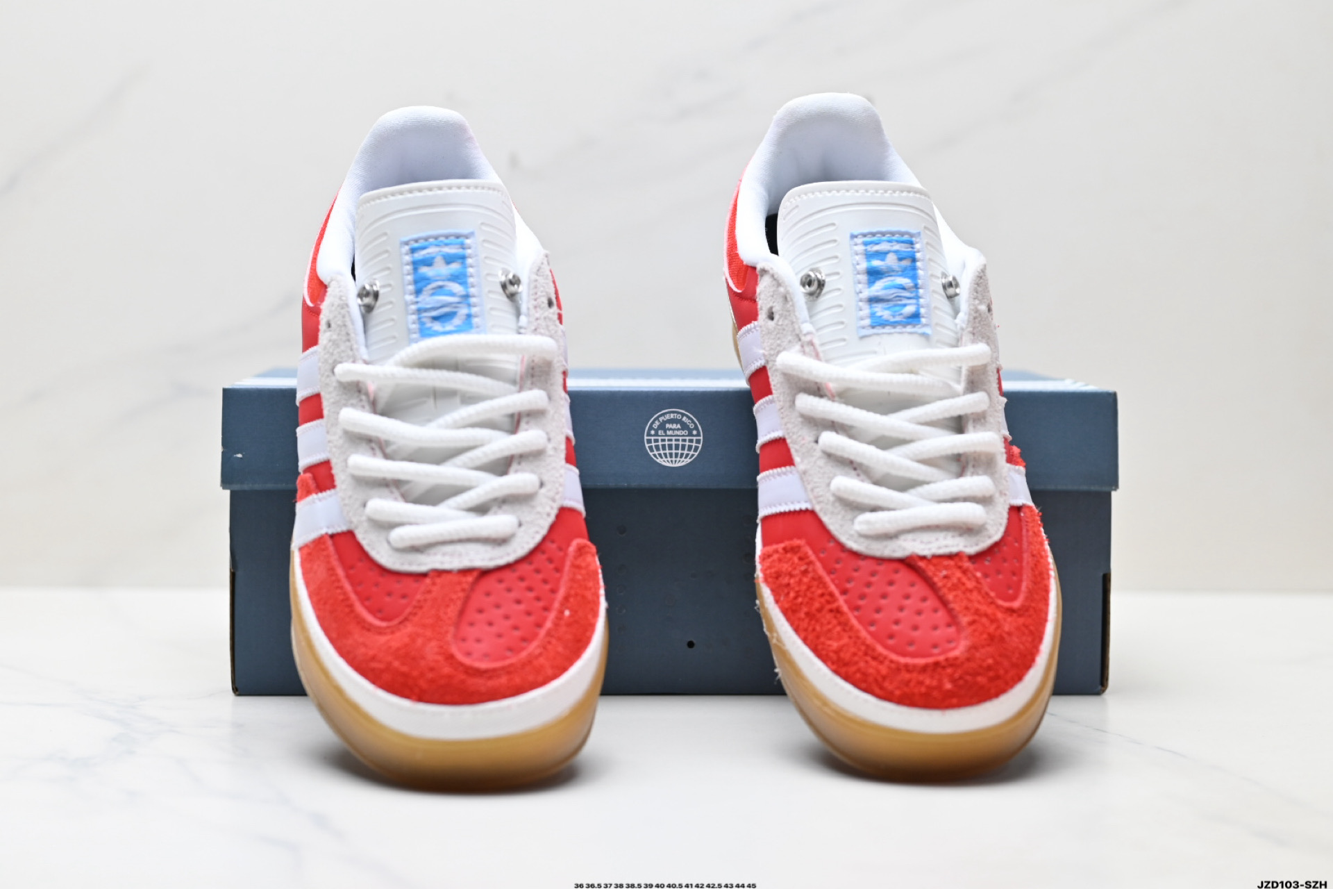 Bad Bunny x Adidas Originals Gazelle INdoor 三叶草休闲防滑耐磨低帮板鞋 JS5054