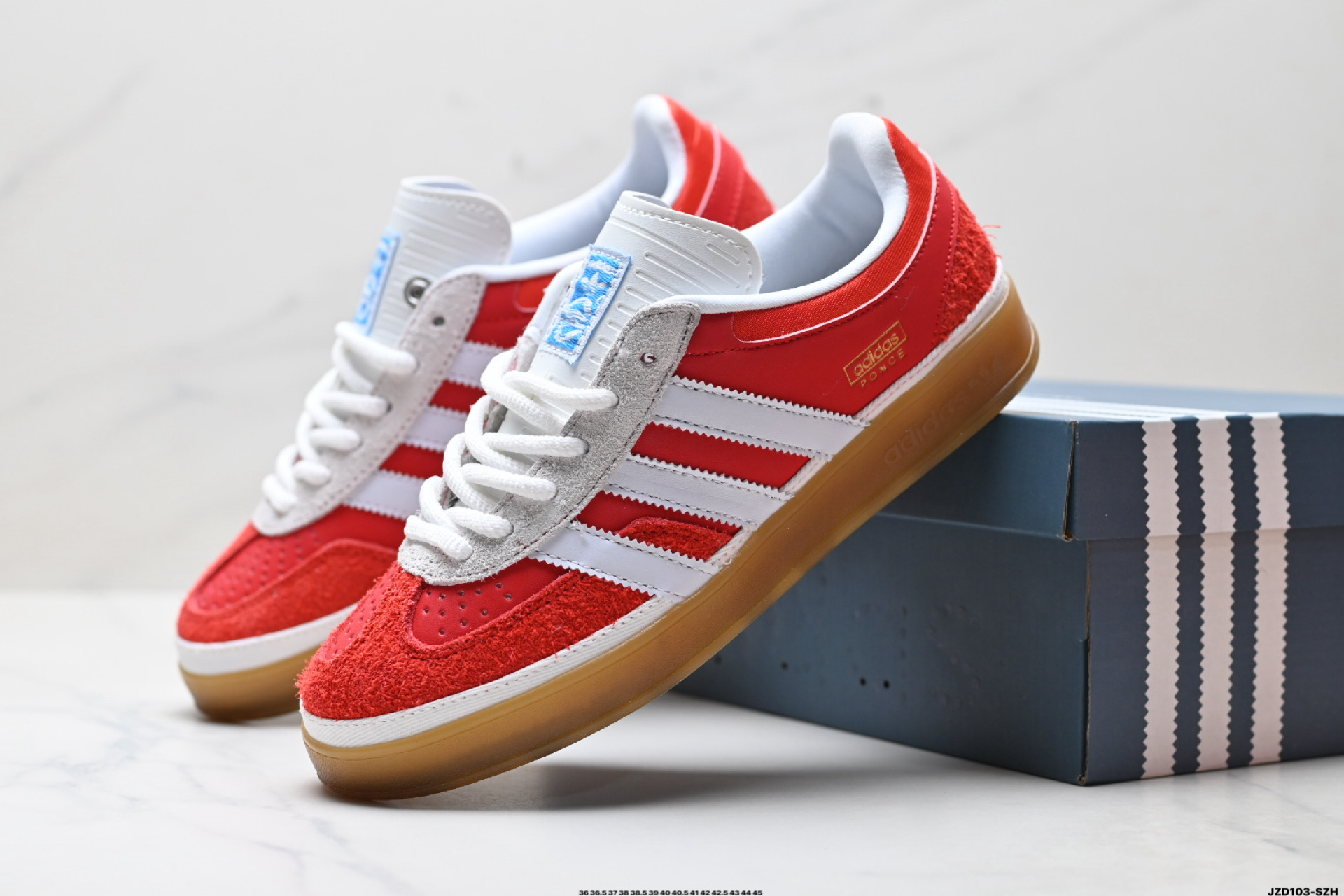 Bad Bunny x Adidas Originals Gazelle INdoor 三叶草休闲防滑耐磨低帮板鞋 JS5054
