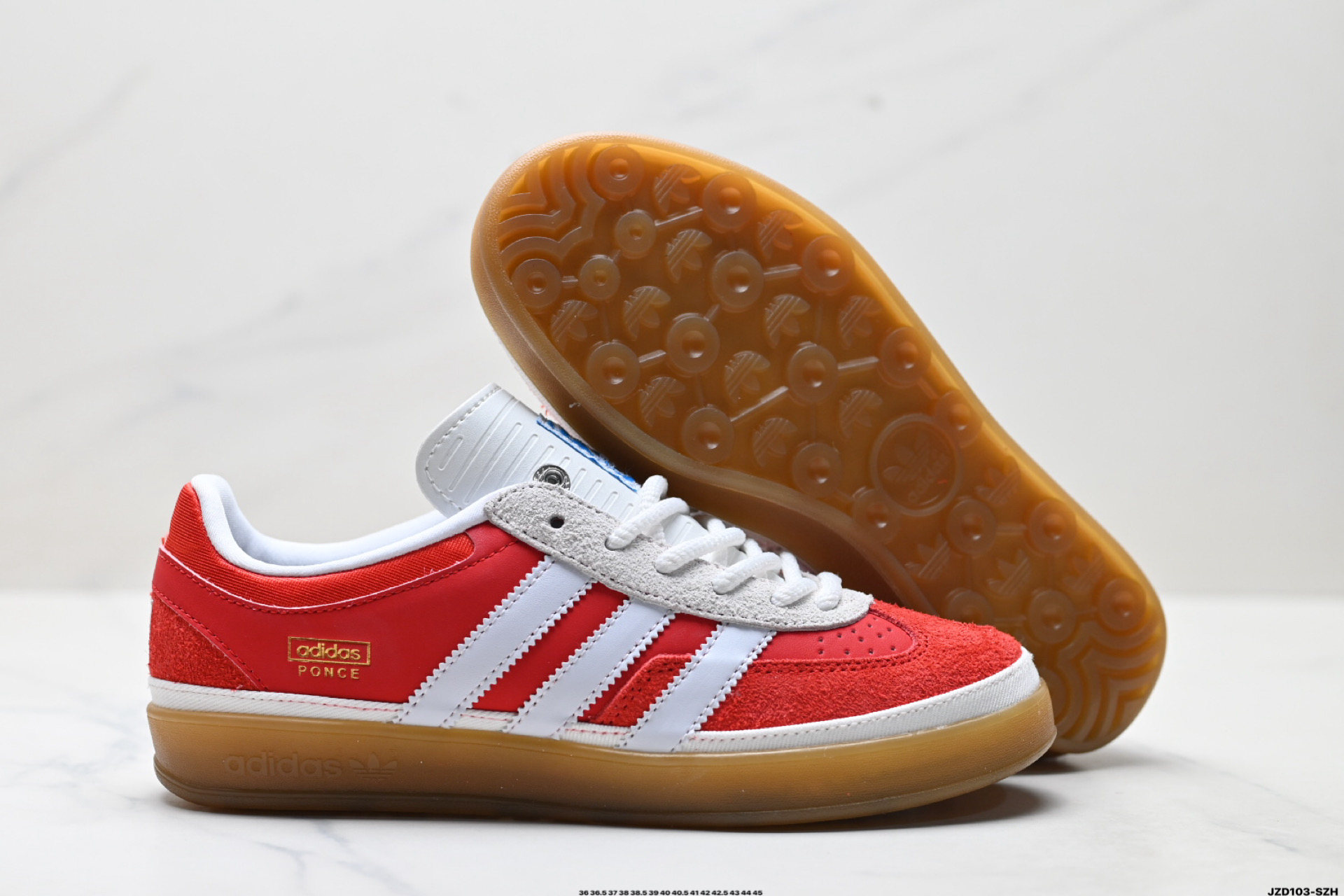 Bad Bunny x Adidas Originals Gazelle INdoor 三叶草休闲防滑耐磨低帮板鞋 JS5054