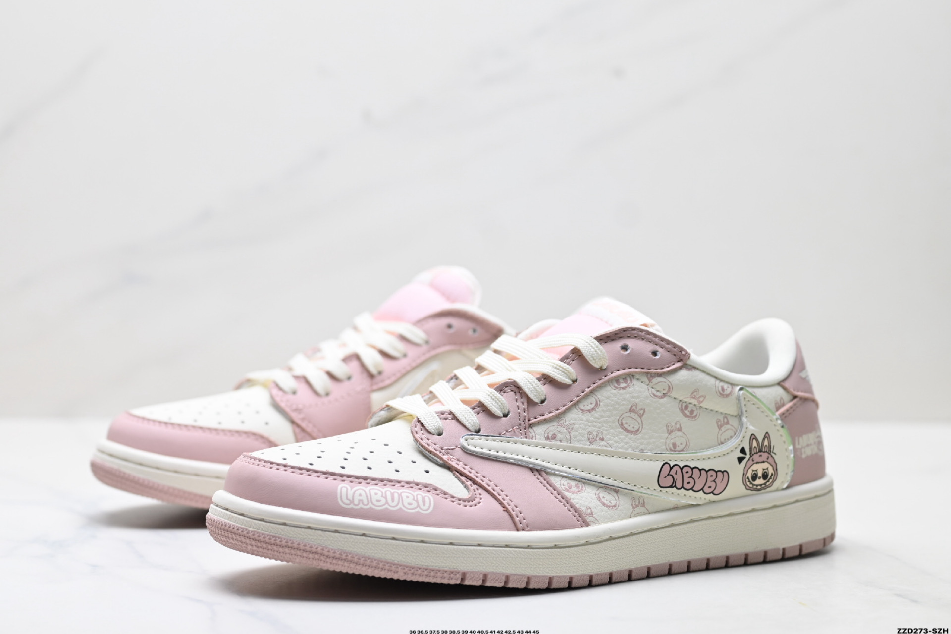 Nike Air Jordan 1 x Travis Scott AJ1倒勾 乔一倒钩 ‘DIY’定制 耐克 低帮文化篮球鞋 LD2028-057