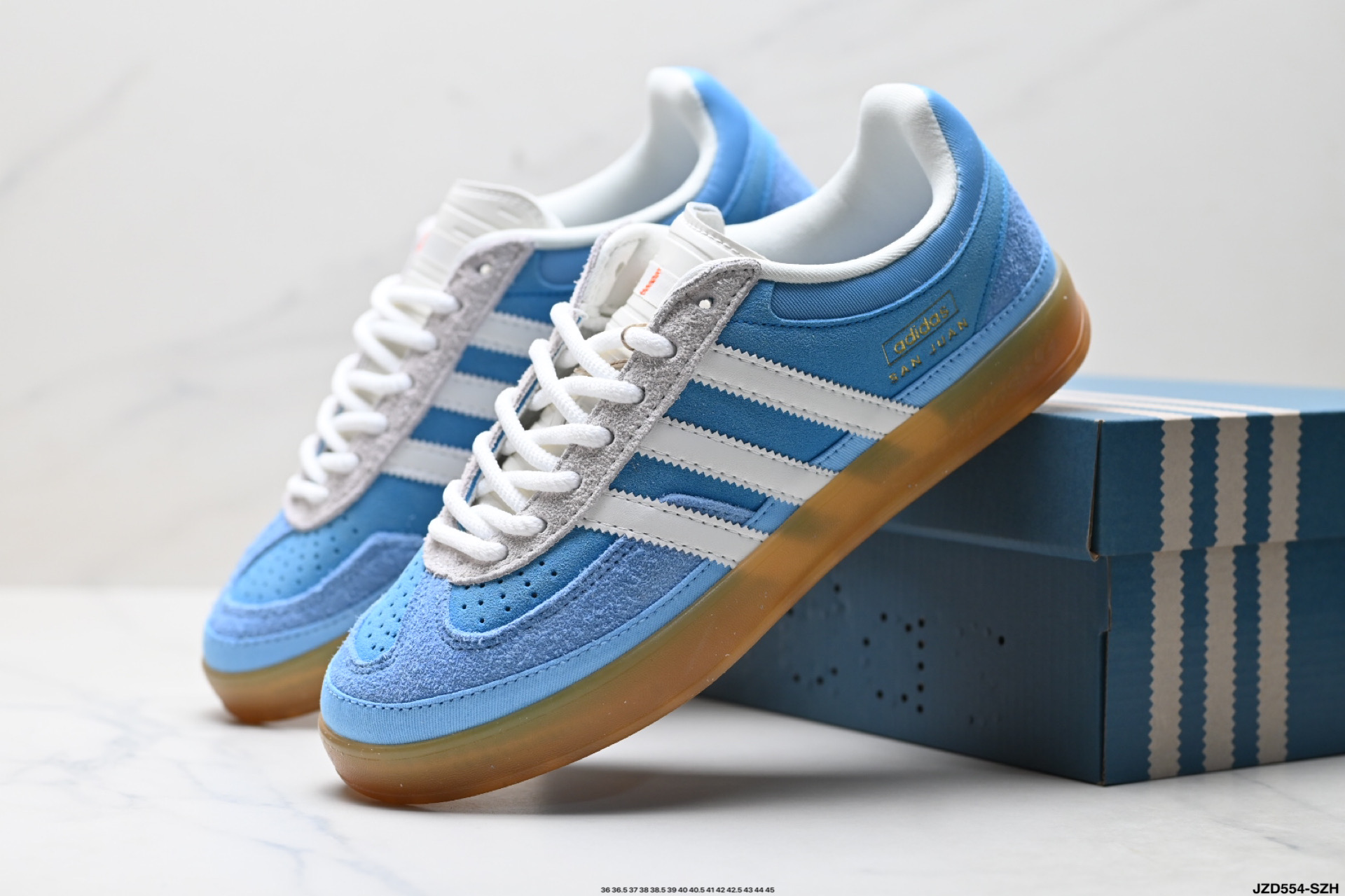 Bad Bunny x Adidas Originals Gazelle INdoor 三叶草休闲防滑耐磨低帮板鞋 IF9730