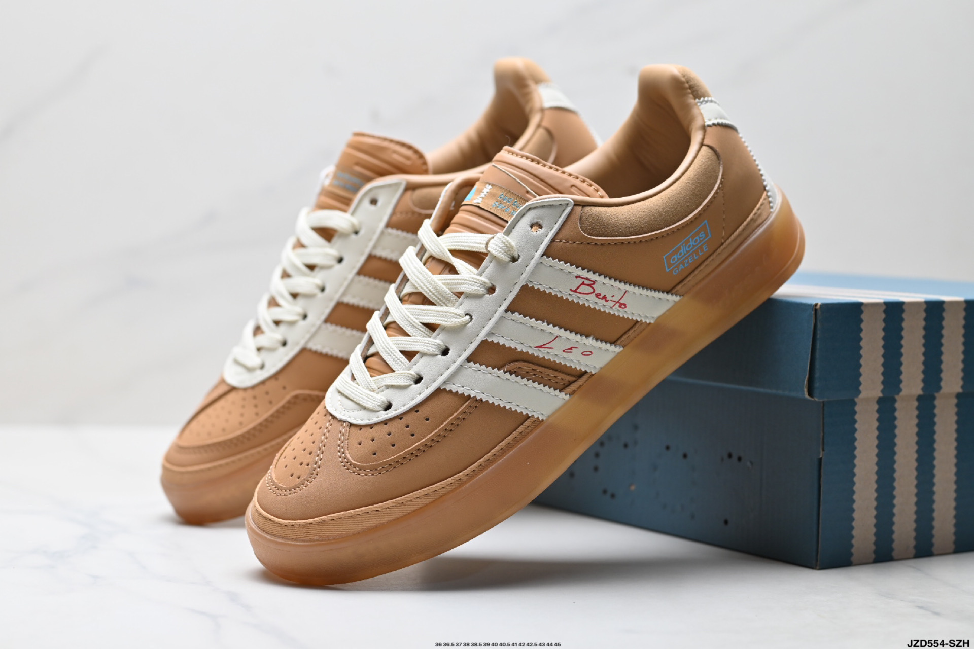 Bad Bunny x Adidas Originals Gazelle INdoor 三叶草休闲防滑耐磨低帮板鞋 IF9730