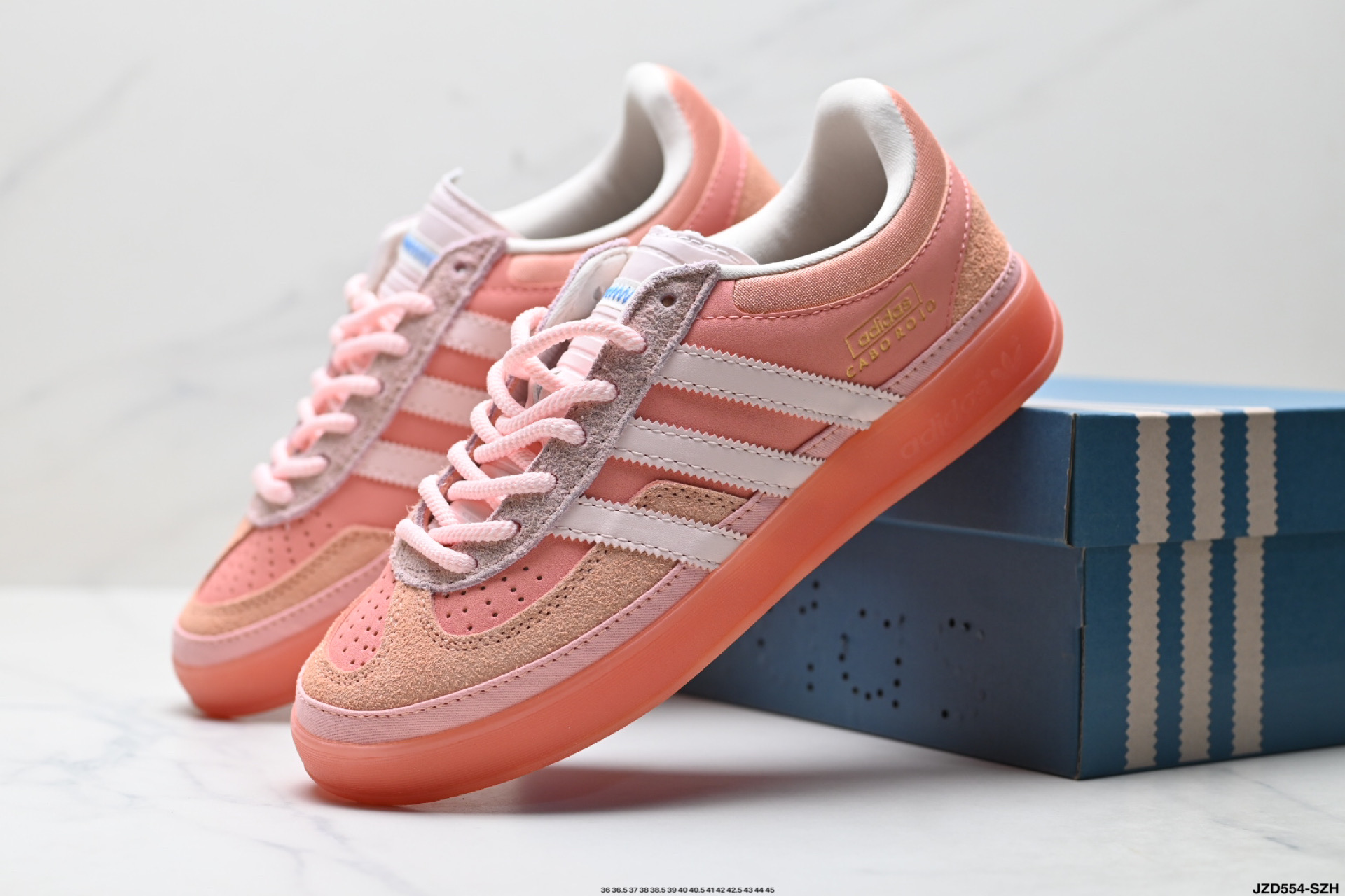 Bad Bunny x Adidas Originals Gazelle INdoor 三叶草休闲防滑耐磨低帮板鞋 IF9730