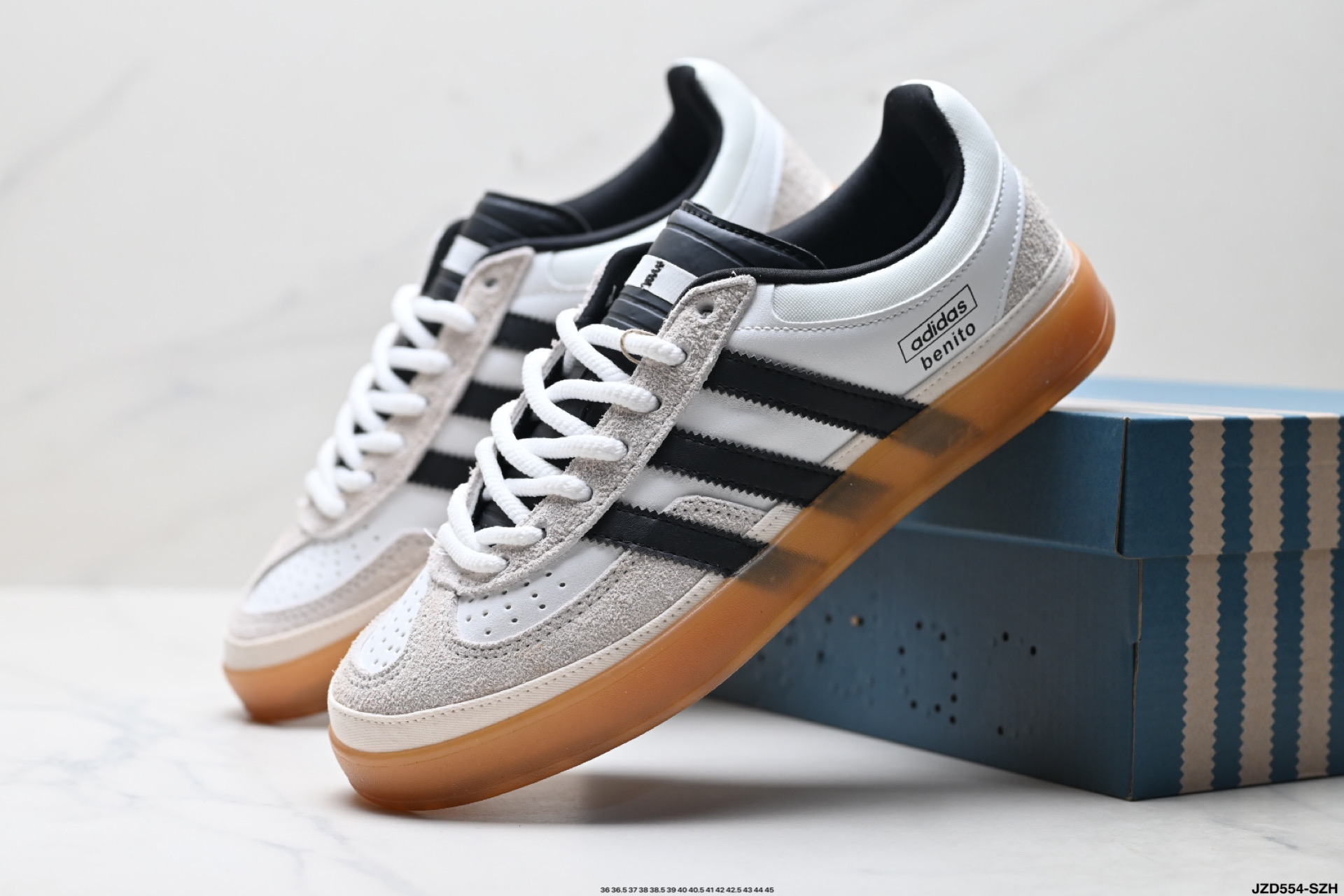 Bad Bunny x Adidas Originals Gazelle INdoor 三叶草休闲防滑耐磨低帮板鞋 IF9730