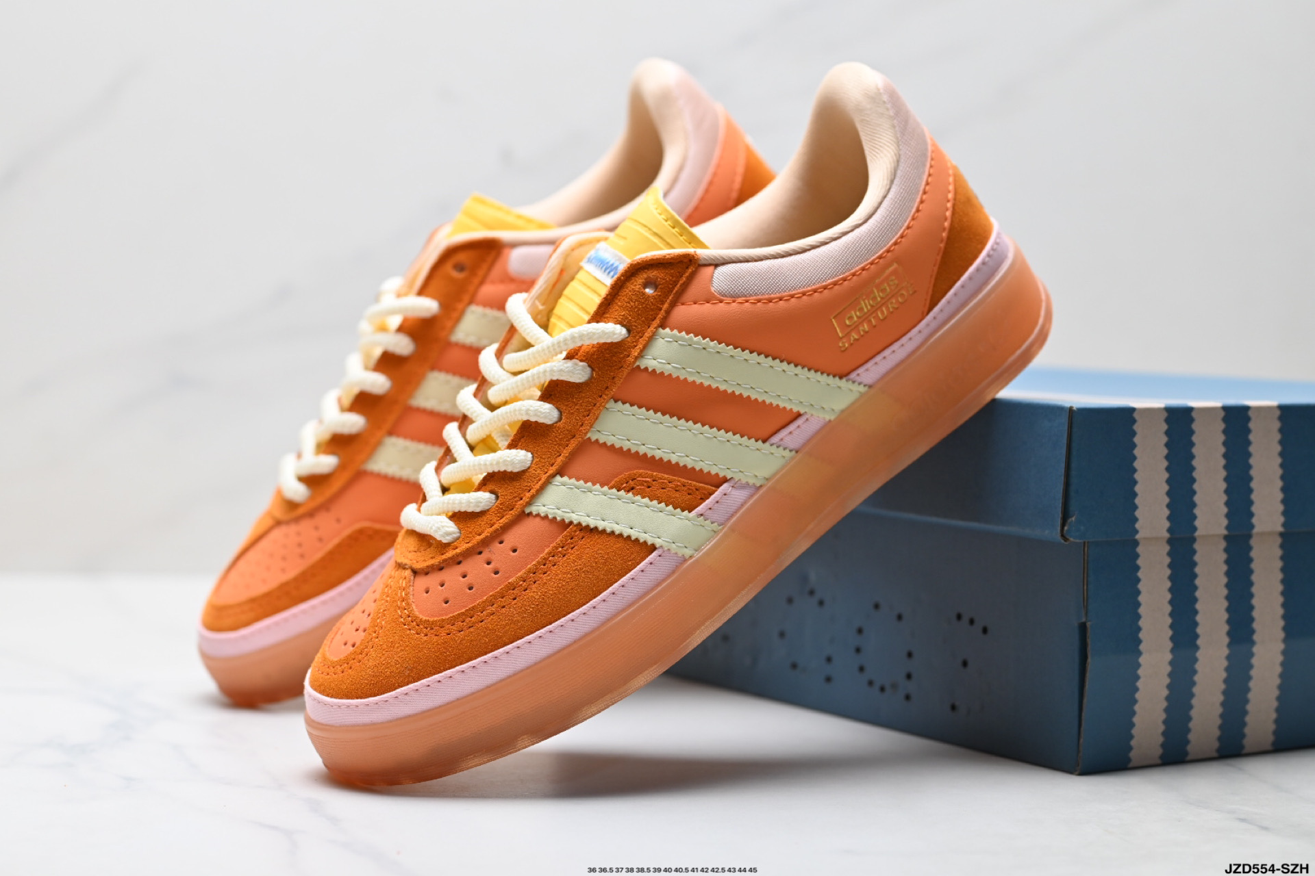 Bad Bunny x Adidas Originals Gazelle INdoor 三叶草休闲防滑耐磨低帮板鞋 IF9730