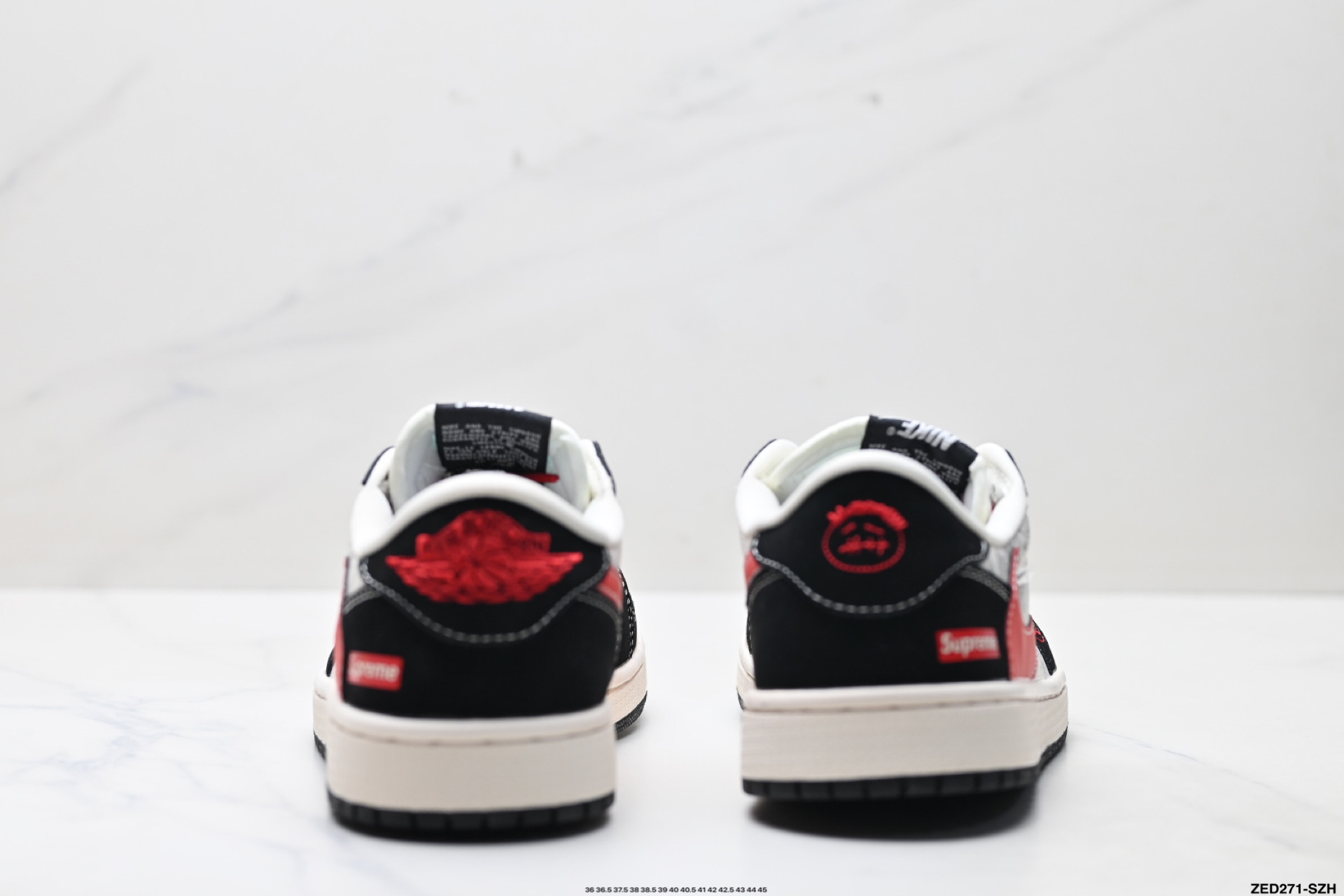 Nike Air Jordan 1 x Travis Scott AJ1倒勾 乔一倒钩 ‘DIY’定制 耐克 低帮文化篮球鞋 LD2025-035