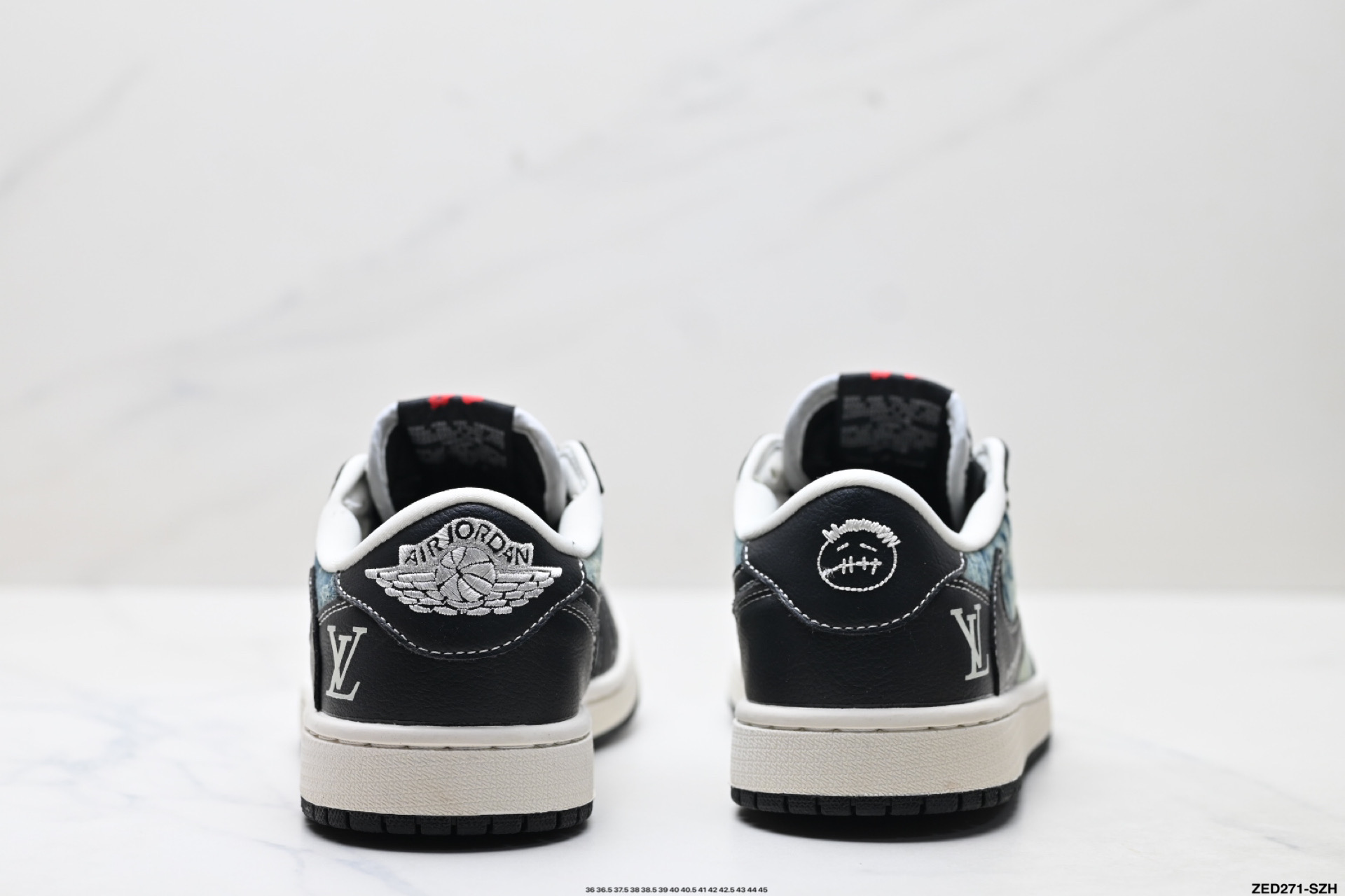 Nike Air Jordan 1 x Travis Scott AJ1倒勾 乔一倒钩 ‘DIY’定制 耐克 低帮文化篮球鞋 LD2028-045