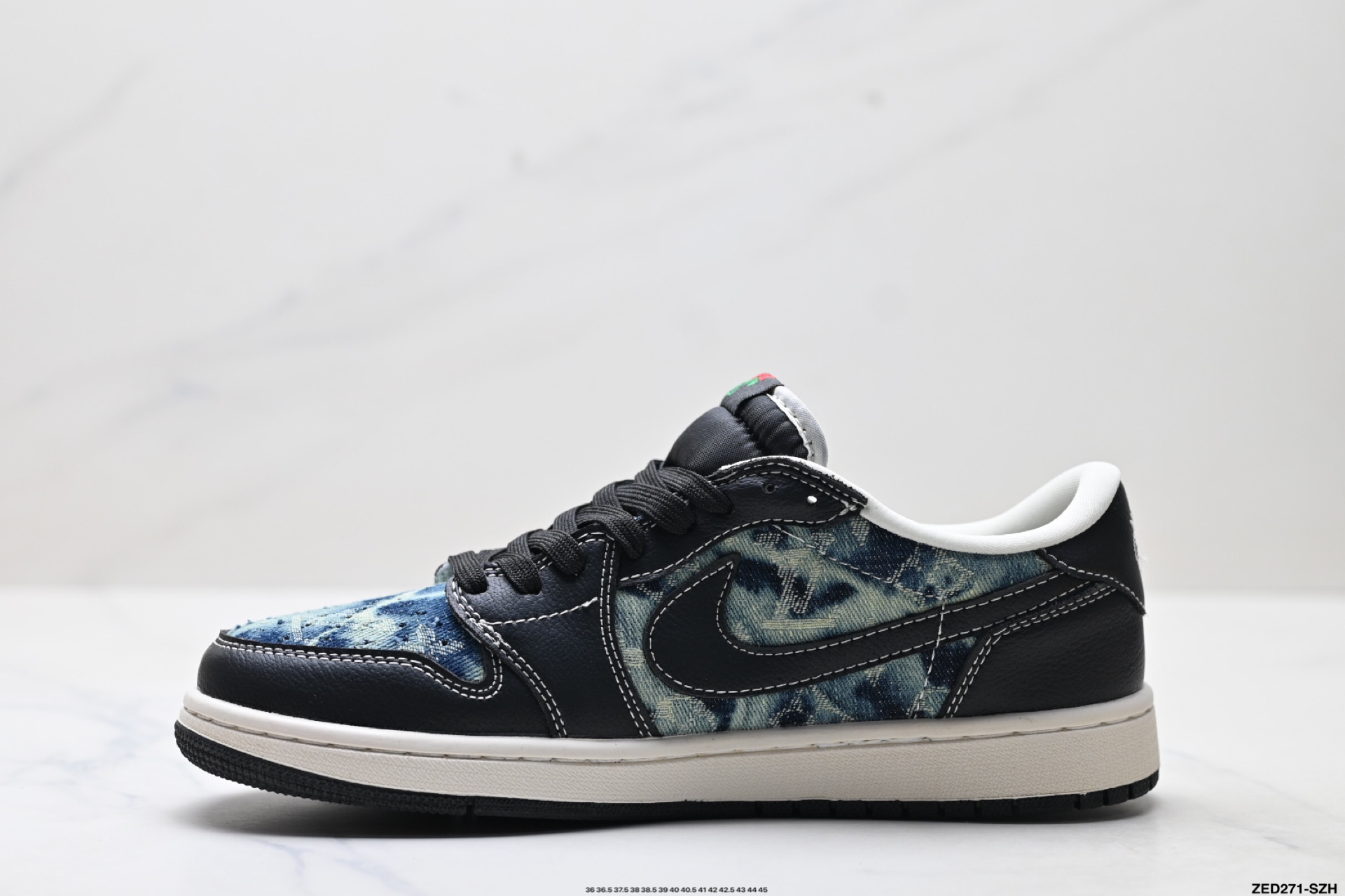 Nike Air Jordan 1 x Travis Scott AJ1倒勾 乔一倒钩 ‘DIY’定制 耐克 低帮文化篮球鞋 LD2028-045