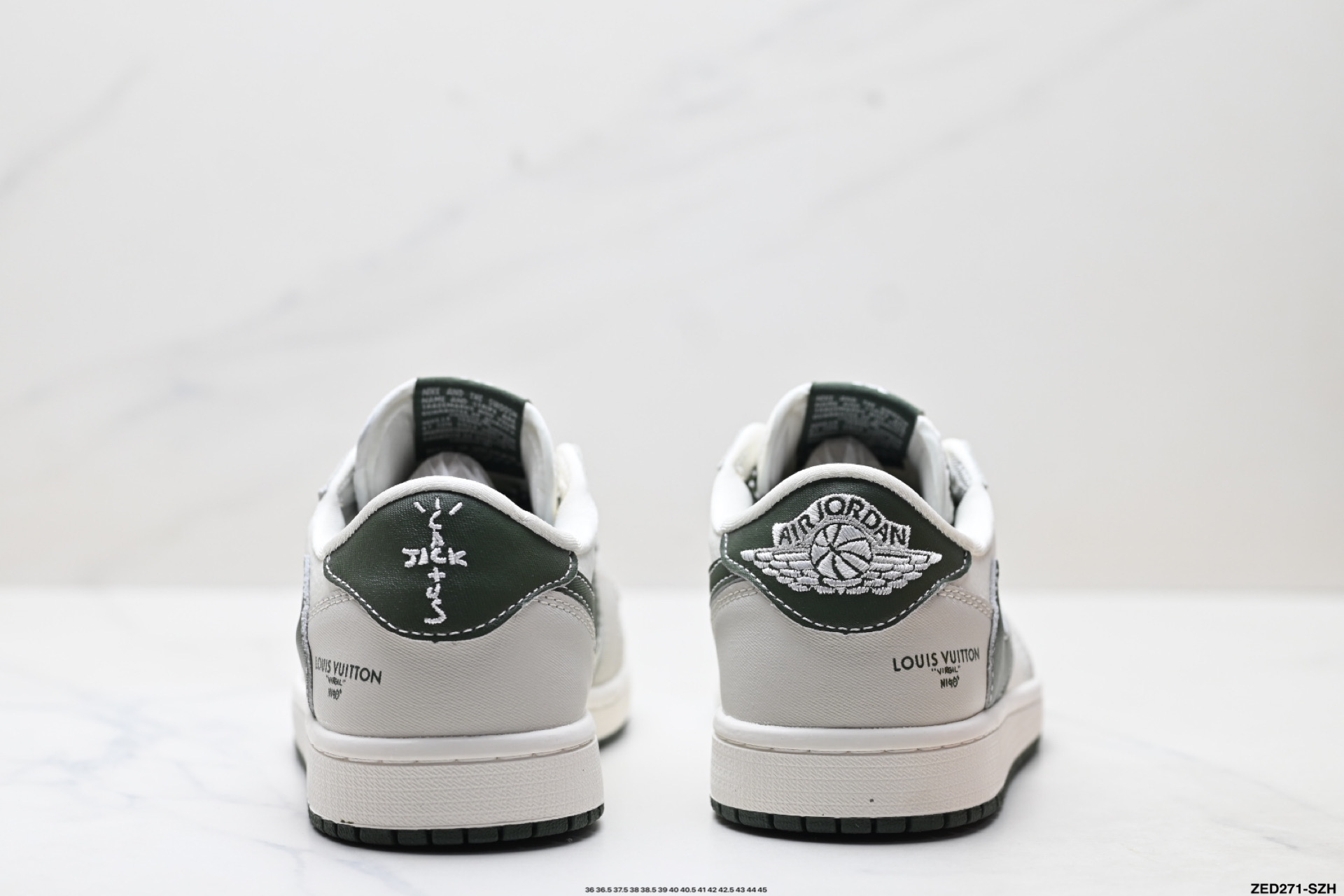 Nike Air Jordan 1 x Travis Scott AJ1倒勾 乔一倒钩 ‘DIY’定制 耐克 低帮文化篮球鞋 JW1188-150