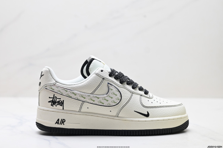 Nike Air Force 1 '07 Stüssy Collab- Classic Low-Top Sneakers 1 Nike Air Force 1 ’07 Stüssy Collab- Classic Low-Top Sneakers