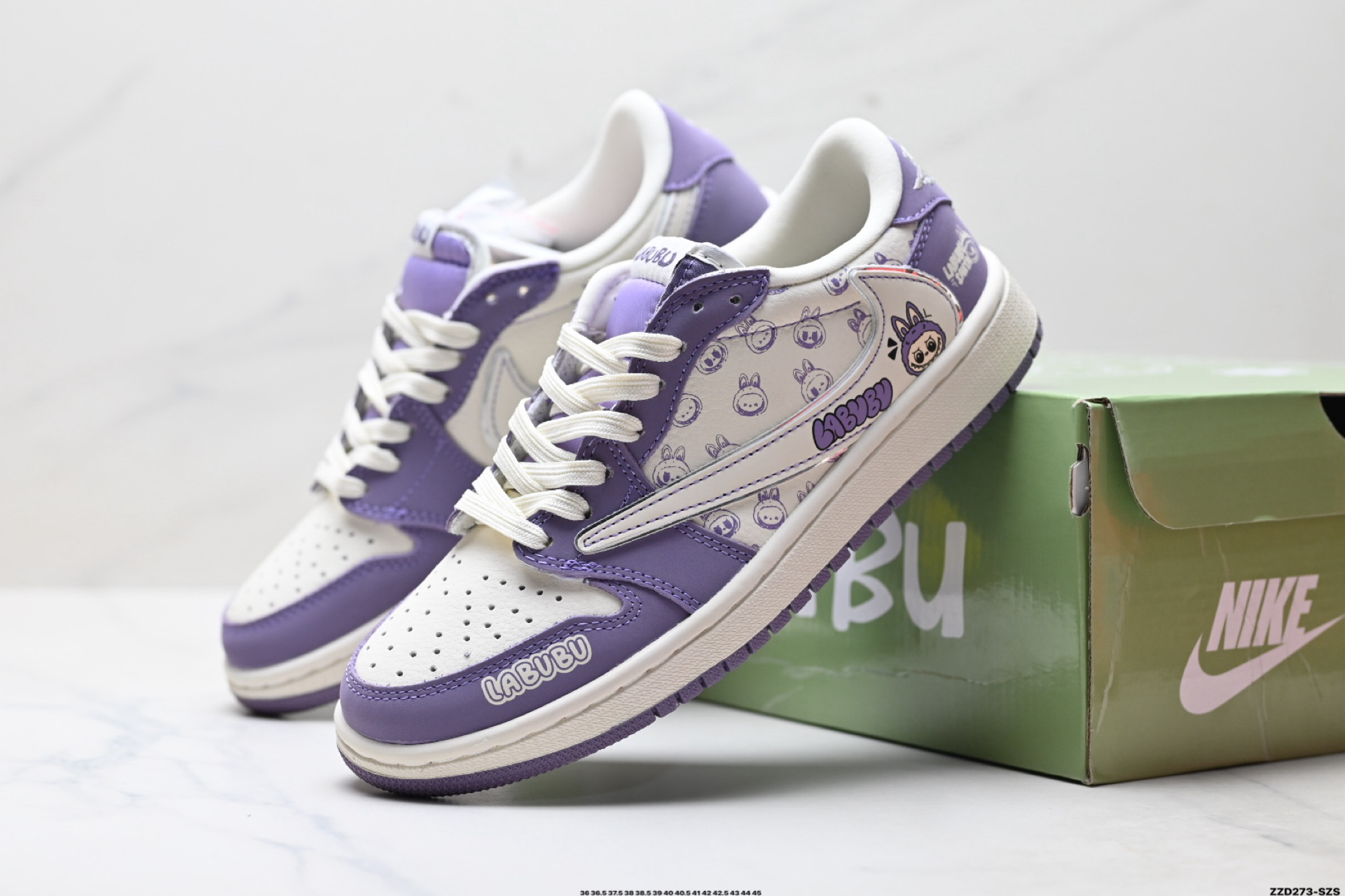 Nike Air Jordan 1 x Travis Scott AJ1倒勾 乔一倒钩 ‘DIY’定制 耐克 低帮文化篮球鞋 LD2028-058