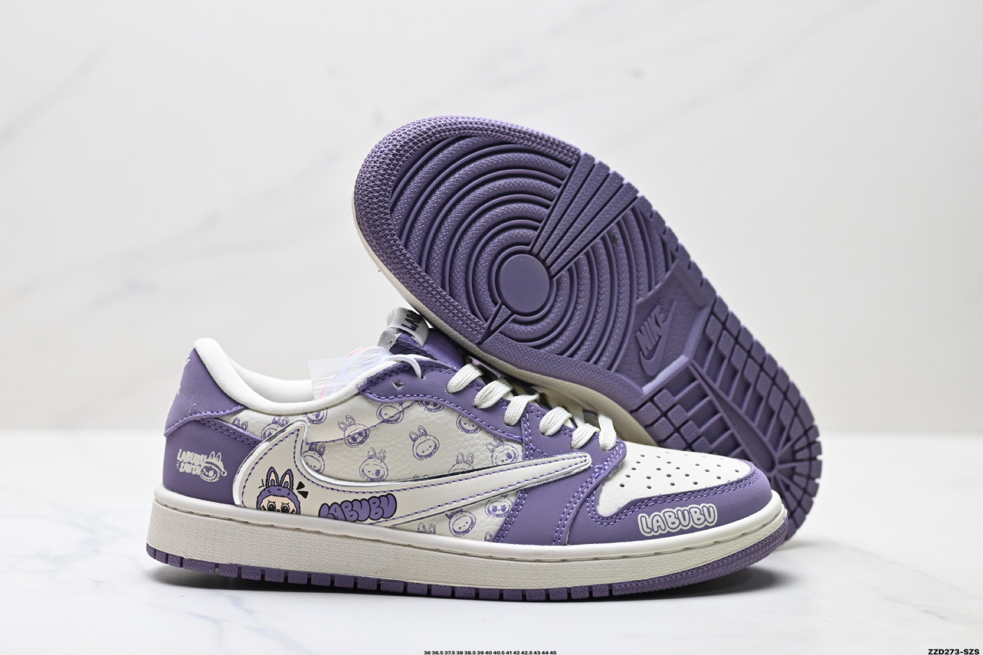 Nike Air Jordan 1 x Travis Scott AJ1倒勾 乔一倒钩 ‘DIY’定制 耐克 低帮文化篮球鞋 LD2028-058