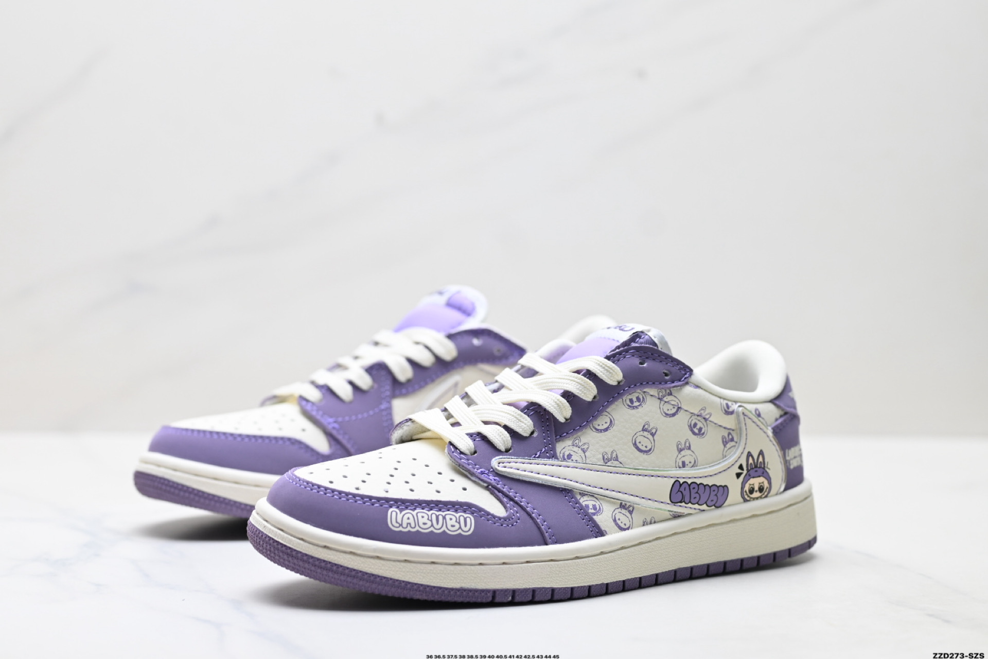 Nike Air Jordan 1 x Travis Scott AJ1倒勾 乔一倒钩 ‘DIY’定制 耐克 低帮文化篮球鞋 LD2028-058