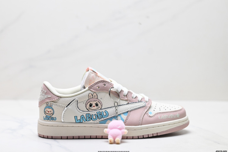 Nike Air Jordan 1 Low Labubu Custom Sneakers - Limited Edition Design 1 Nike Air Jordan 1 Low Labubu Custom Sneakers, Comfortable and Fashionable Shoes