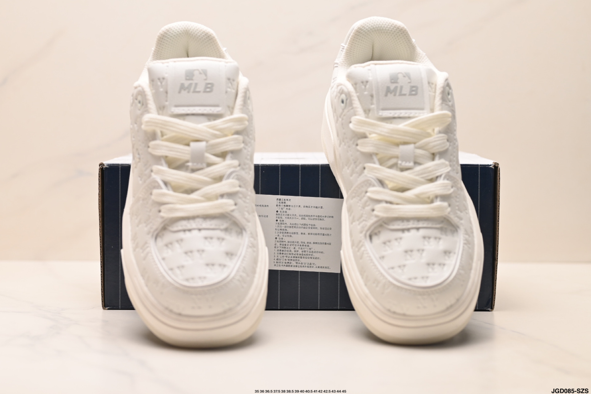 MLB 男女复古学长鞋 板鞋 厚底增高运动休闲鞋 3ASXE015N