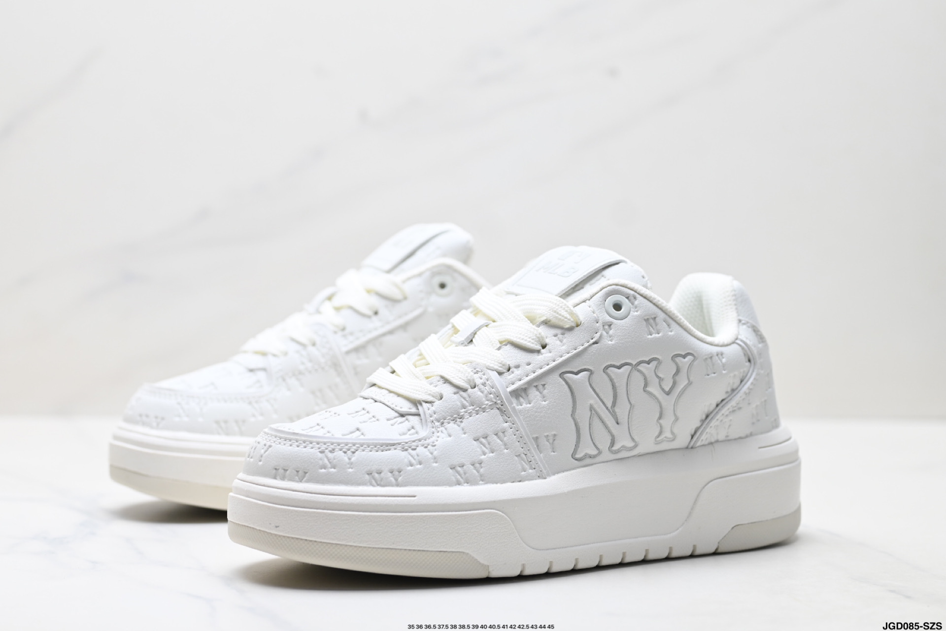 MLB 男女复古学长鞋 板鞋 厚底增高运动休闲鞋 3ASXE015N