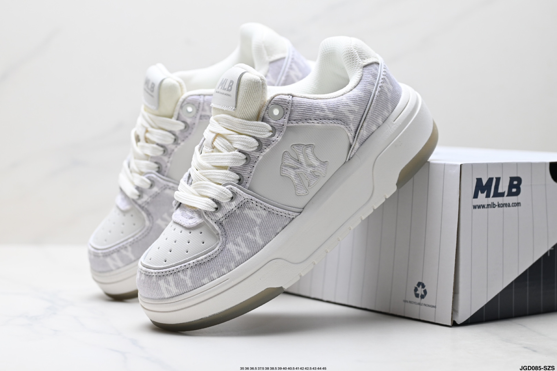 MLB Chunky Liner Denim: Zapatillas Casuales con Plataforma y Logo NY 9 i1756310971743 6955 0 7