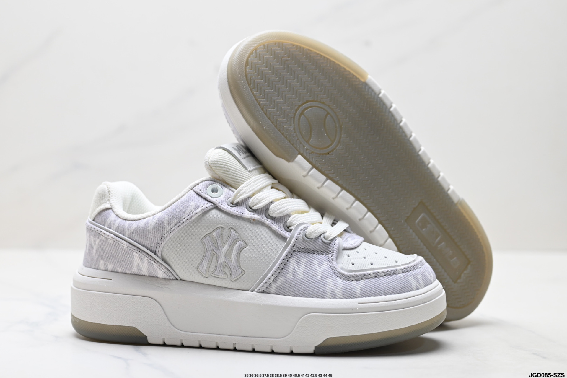 MLB Chunky Liner Denim: Zapatillas Casuales con Plataforma y Logo NY 10 i1756310971745 9552 0 4