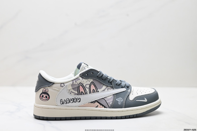 Nike Air Jordan 1 x Travis Scott 'DIY' Custom Low Basketball Shoes 1 Nike Air Jordan 1 x Travis Scott ‘DIY’ Custom Low Basketball Shoes