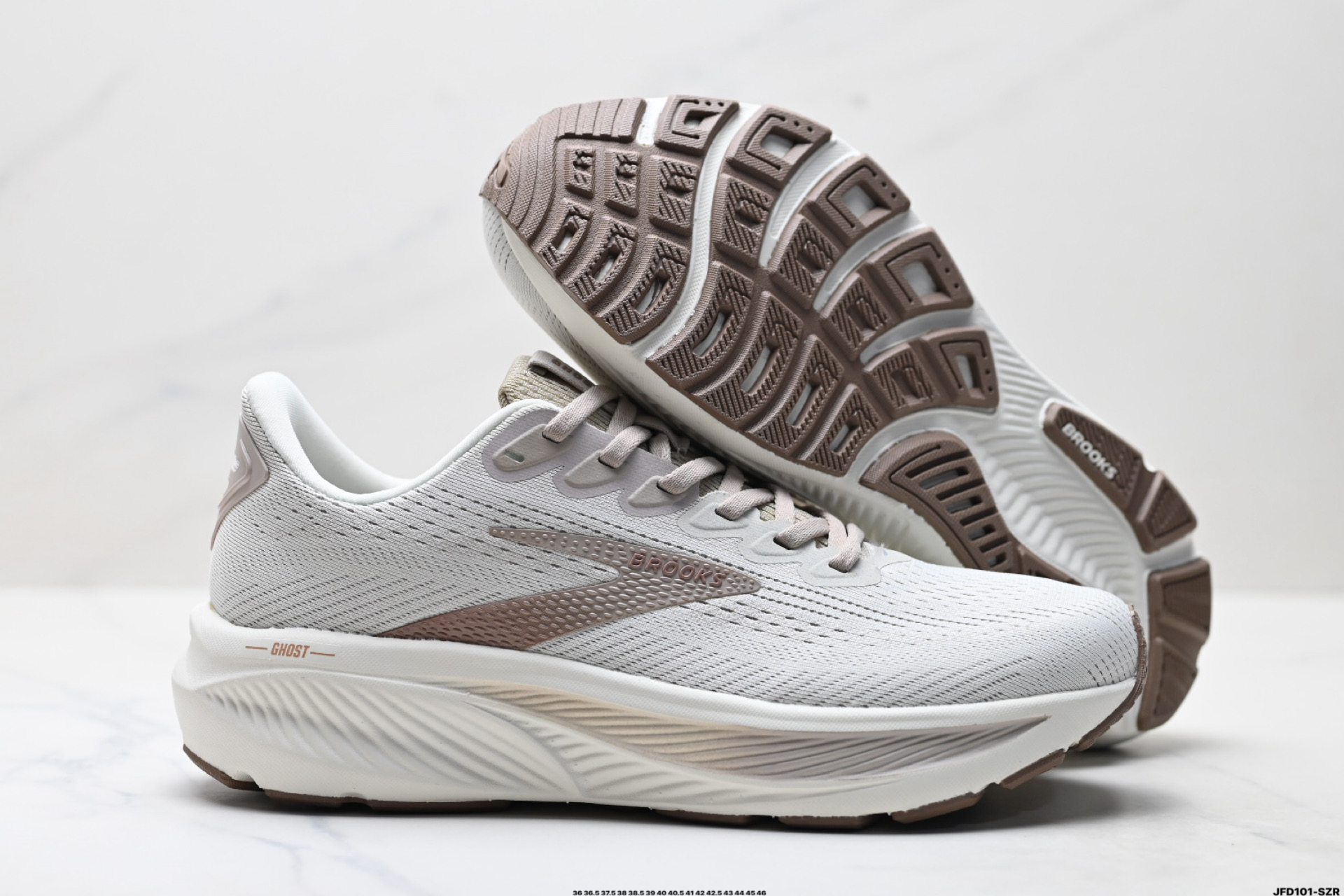 Brooks布鲁克斯 Ghost 17 网面时尚 网布耐磨透气 低帮 休闲跑步鞋 120431 1D 092