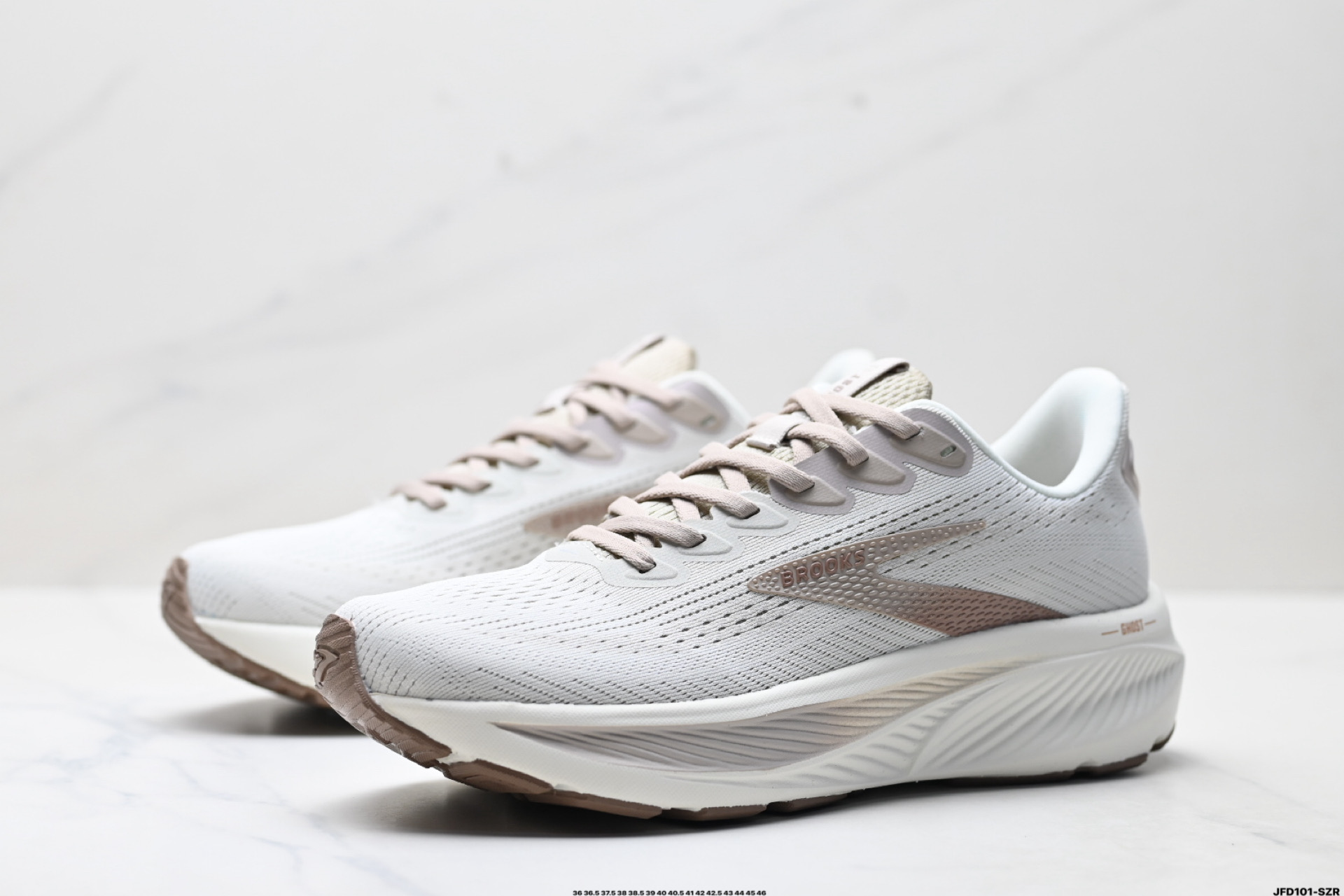 Brooks布鲁克斯 Ghost 17 网面时尚 网布耐磨透气 低帮 休闲跑步鞋 120431 1D 092