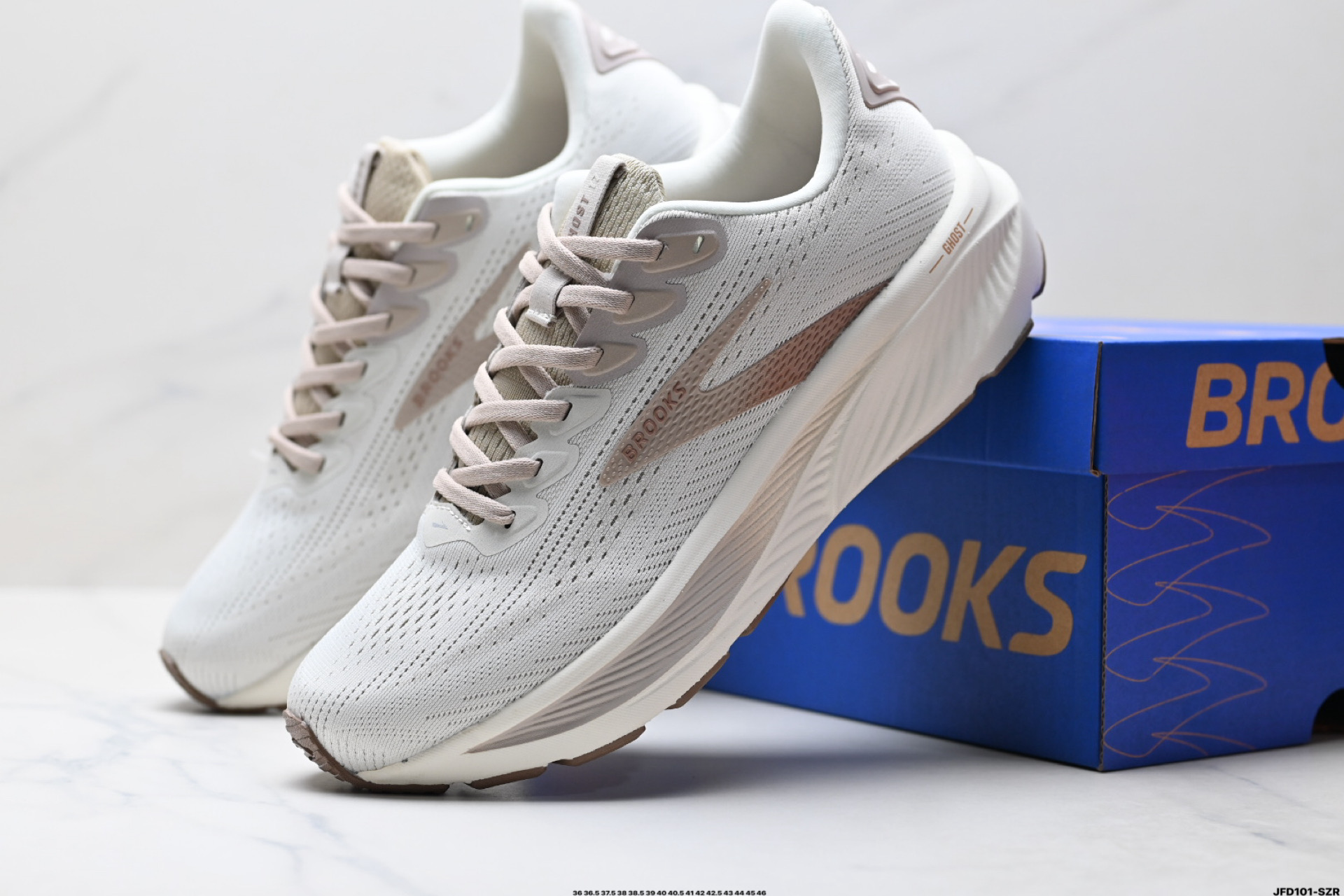 Brooks布鲁克斯 Ghost 17 网面时尚 网布耐磨透气 低帮 休闲跑步鞋 120431 1D 092