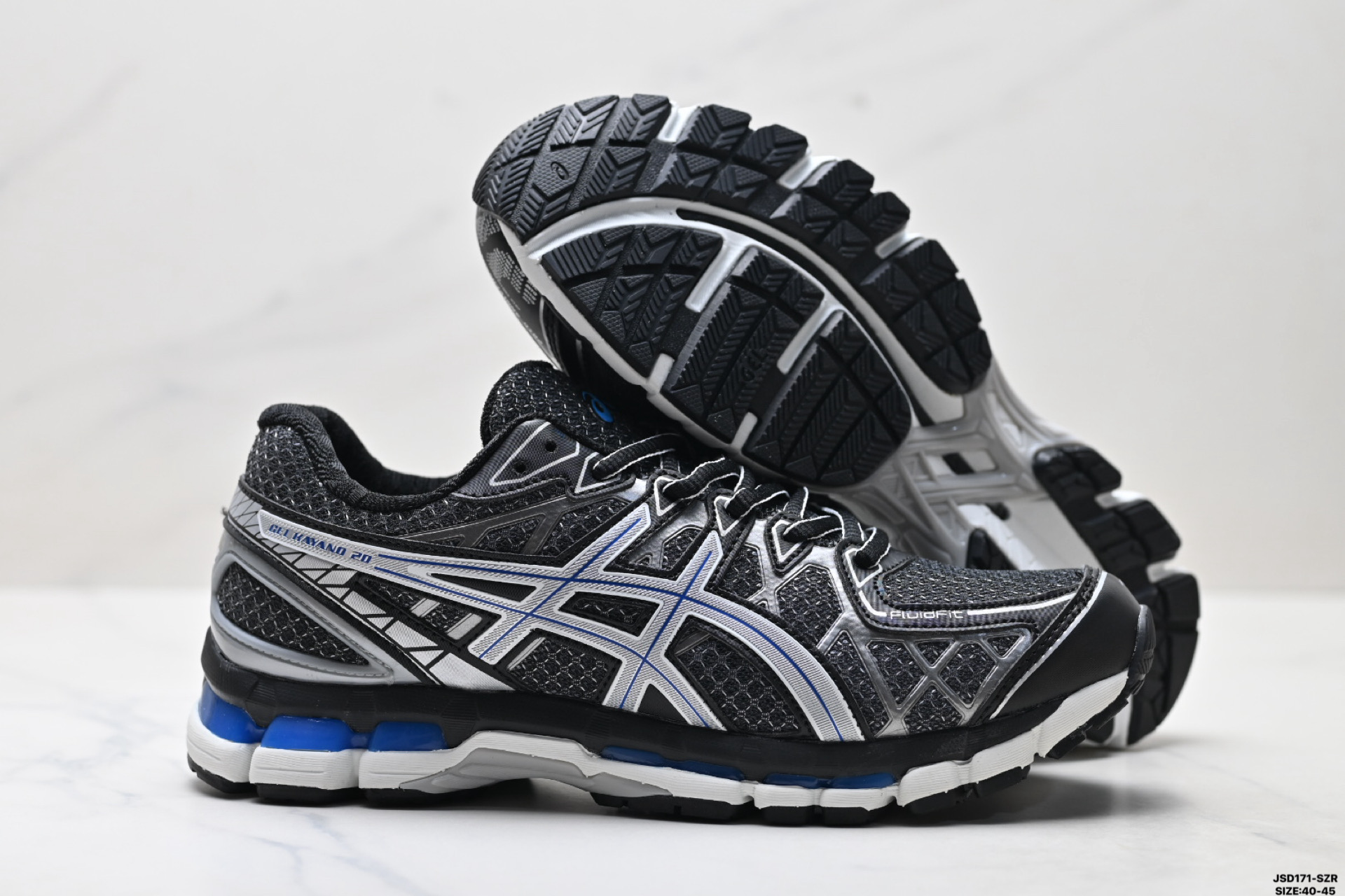 Asics Gel-Kinetic Fluent 亚瑟士 复古休闲运动鞋厚底增高老爹鞋 1203A591-021