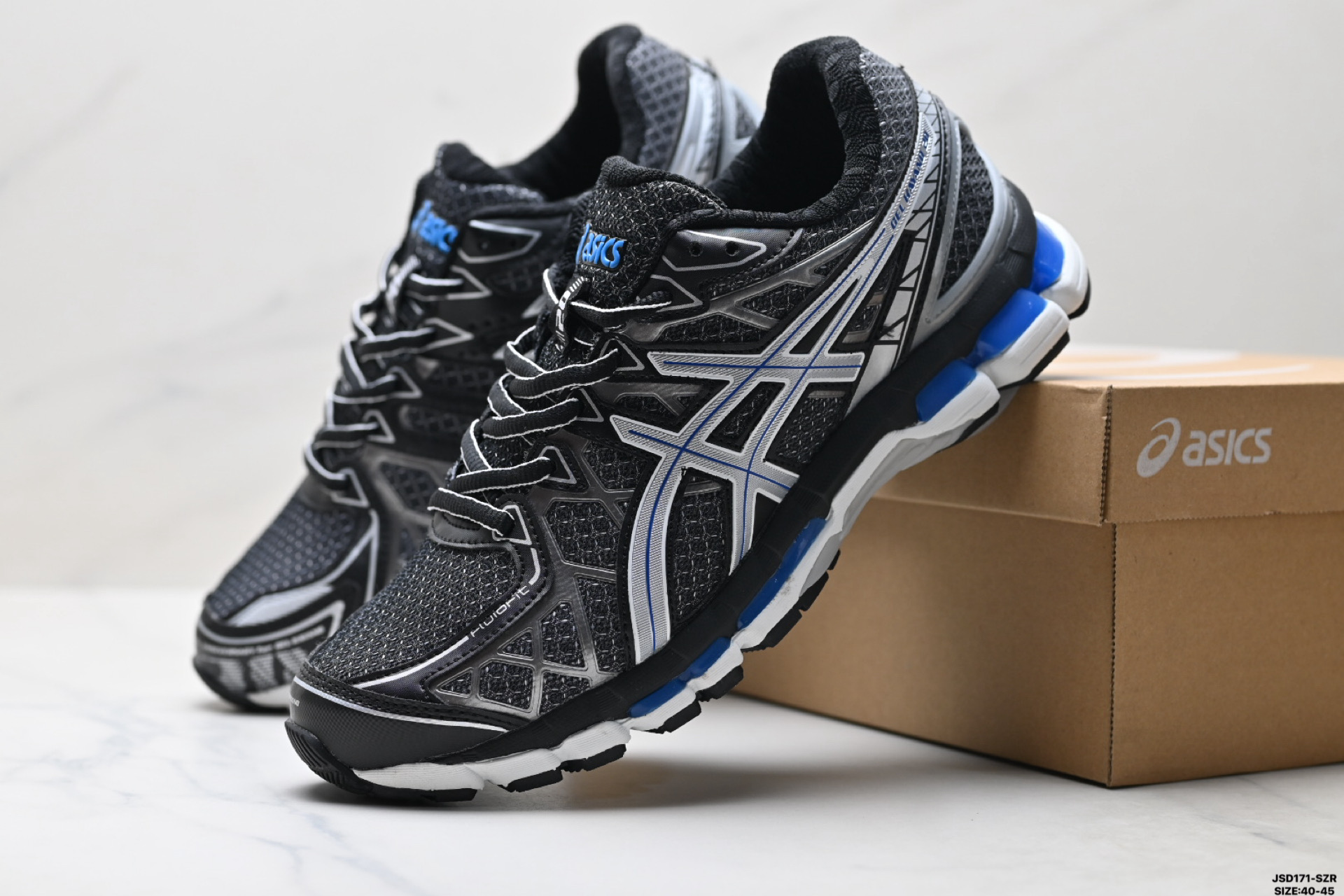 Asics Gel-Kinetic Fluent 亚瑟士 复古休闲运动鞋厚底增高老爹鞋 1203A591-021