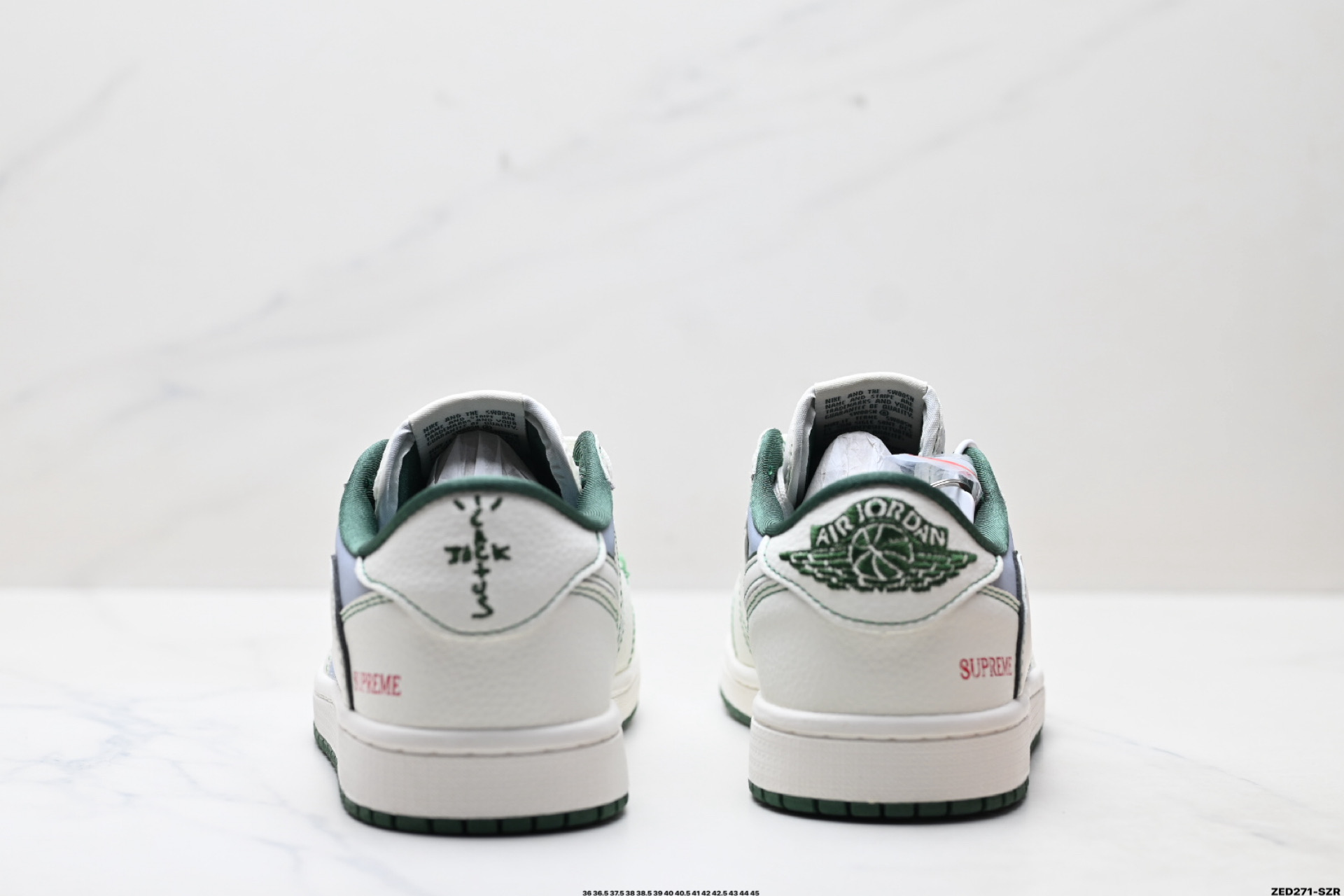 Nike Air Jordan 1 x Travis Scott AJ1倒勾 乔一倒钩 ‘DIY’定制 耐克 低帮文化篮球鞋 JW1188-149