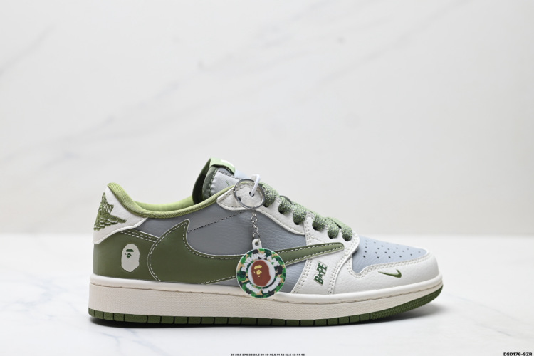 Nike Air Jordan 1 x Travis Scott בהתאמה אישית - נעלי סניקרס לגברים ולנשים 1 Nike Air Jordan 1 x Travis Scott בהתאמה אישית – נעלי סניקרס לגברים ולנשים