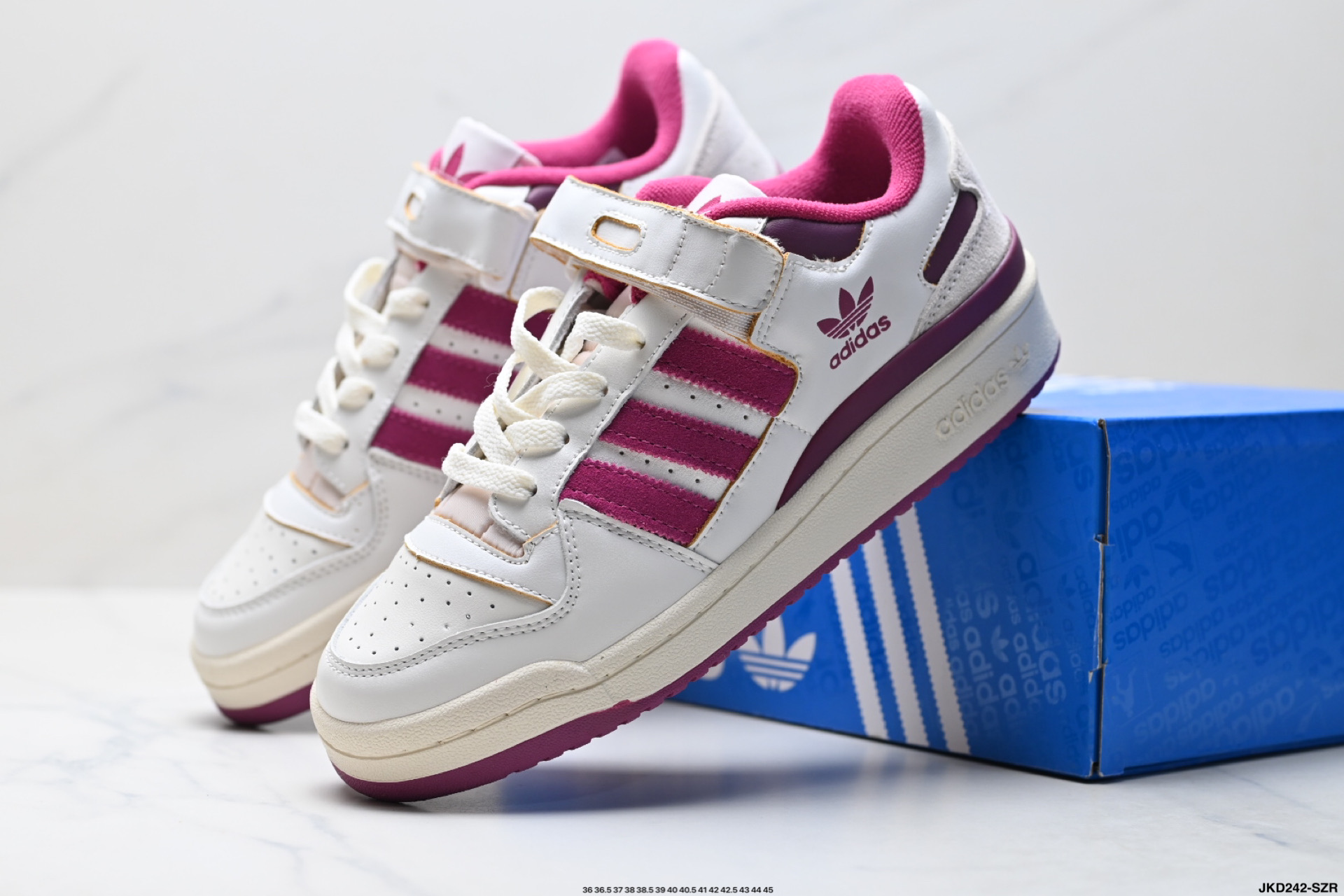 阿迪达斯 Adidas Forum 84 Low OG “Bright Blue” 低帮百搭潮流休闲运动板鞋 GV9114