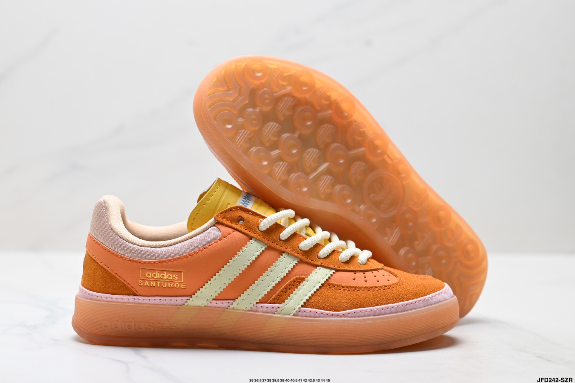 Bad Bunny x Adidas Originals Gazelle INdoor 三叶草休闲防滑耐磨低帮板鞋 JS5049