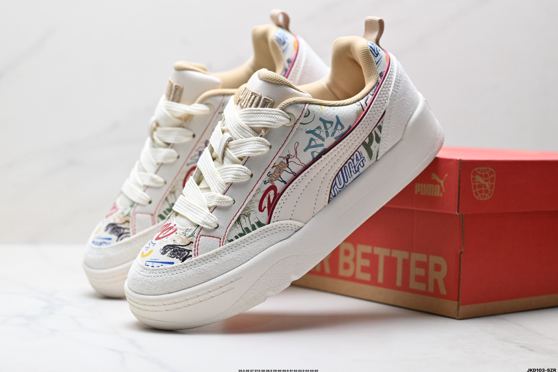 PUMA彪马Slipstream Lo Laces 男女情侣经典撞色板鞋休闲潮流时尚板鞋 400497-01