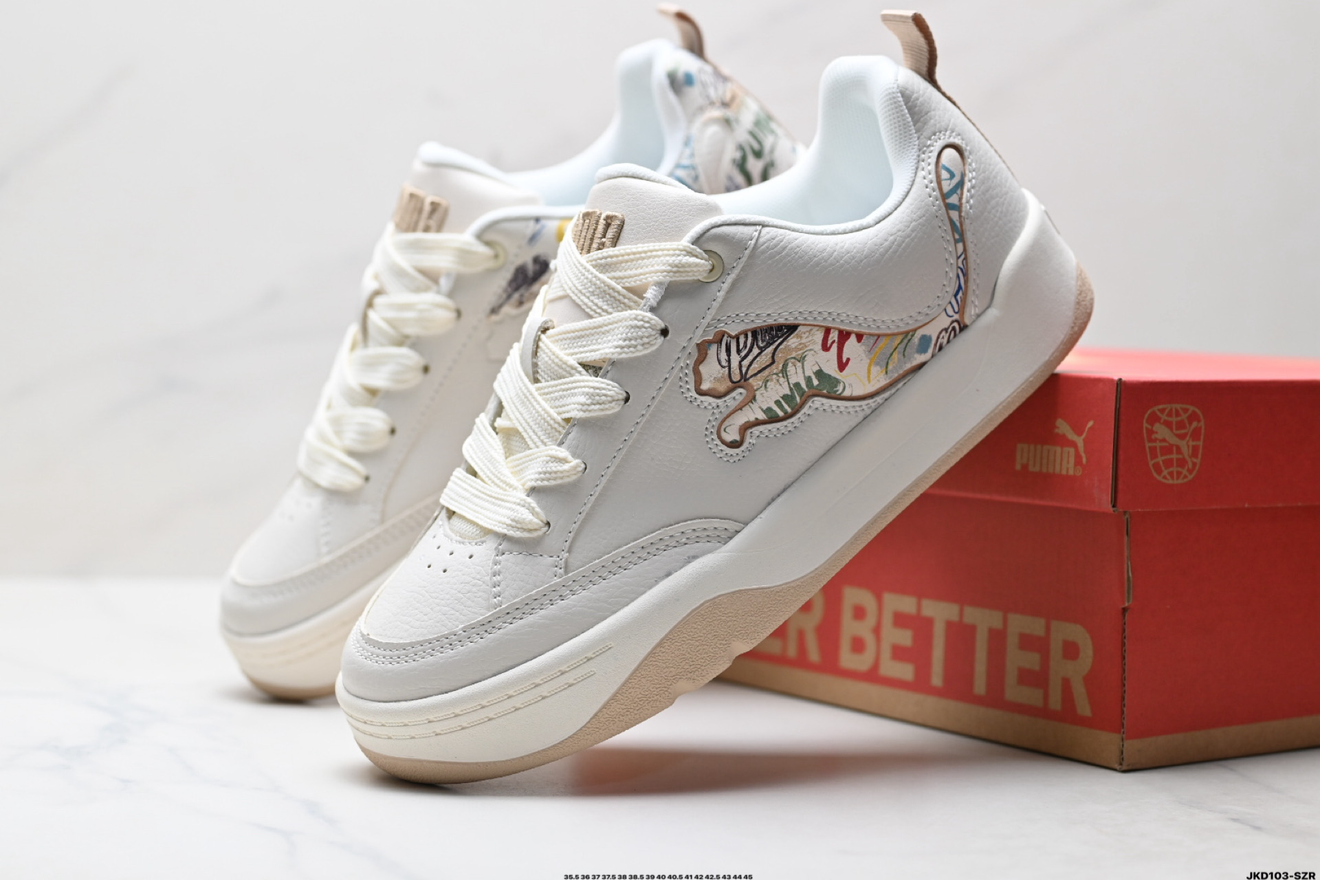 PUMA彪马Slipstream Lo Laces 男女情侣经典撞色板鞋休闲潮流时尚板鞋 400497-01