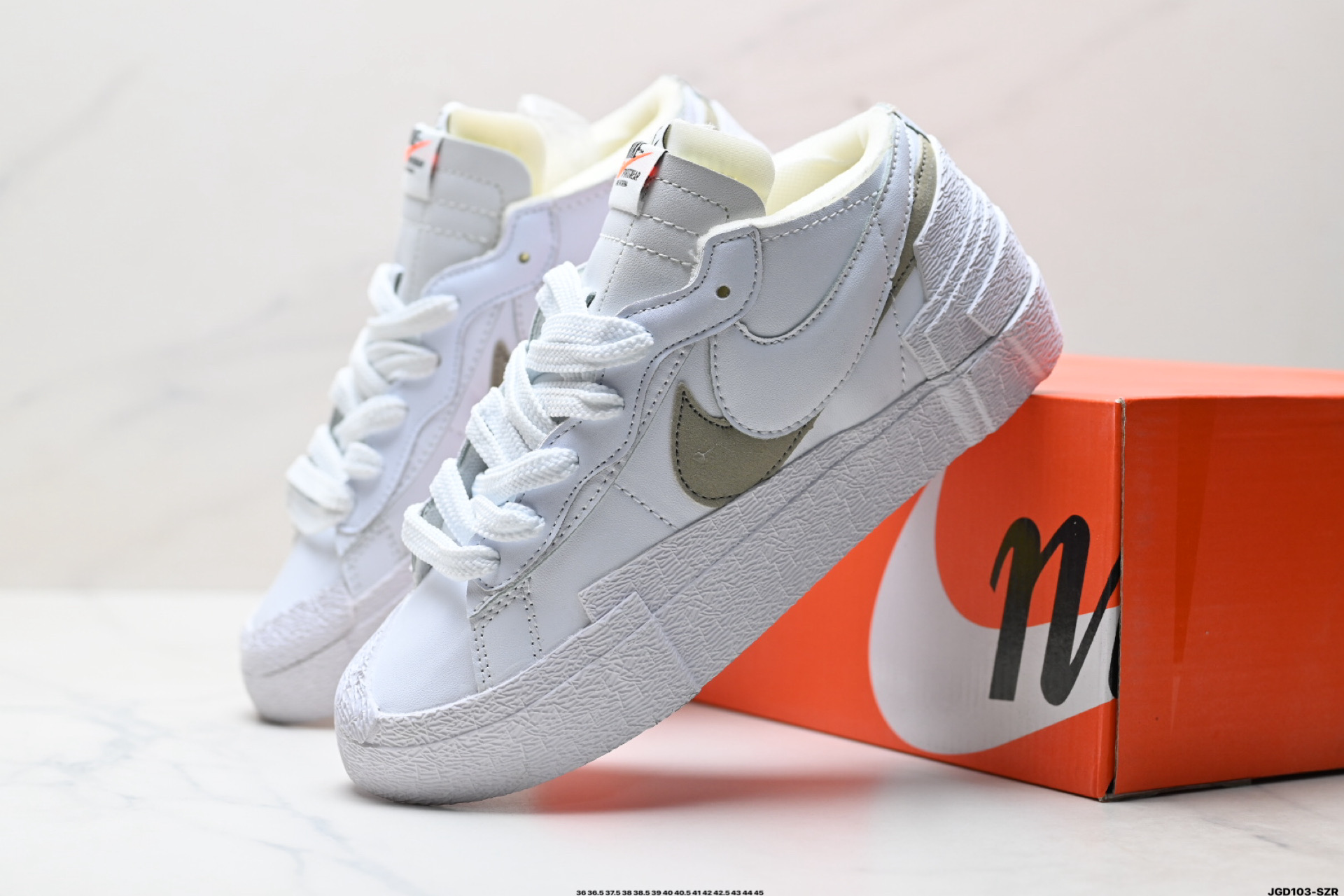 Sacai x Nike Blazer Mid 经典百搭中帮开拓者休闲运动板鞋 DD1877-100